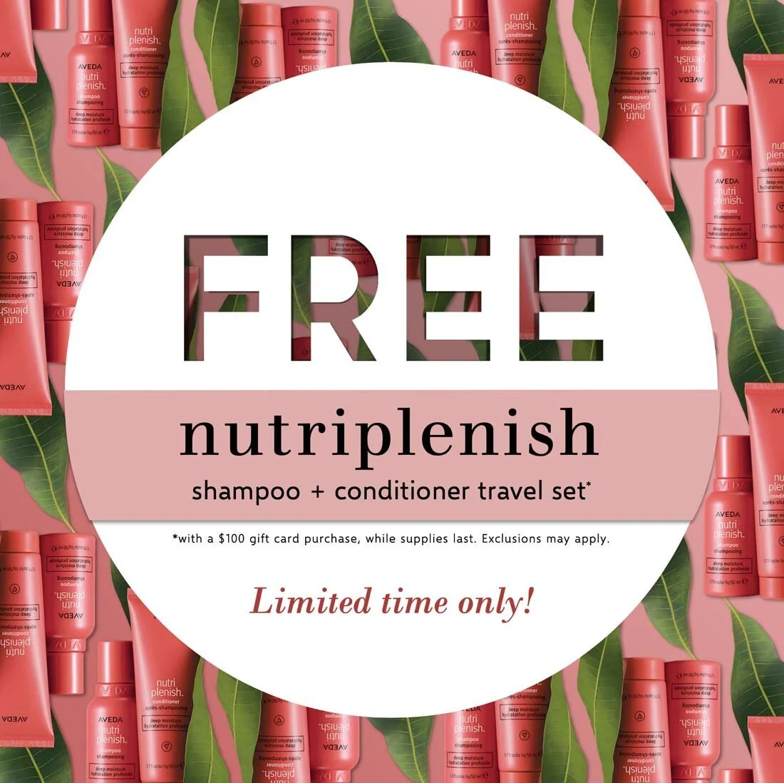 FREE Nutriplenish Shampoo + Conditioner Travel Set with Purchase