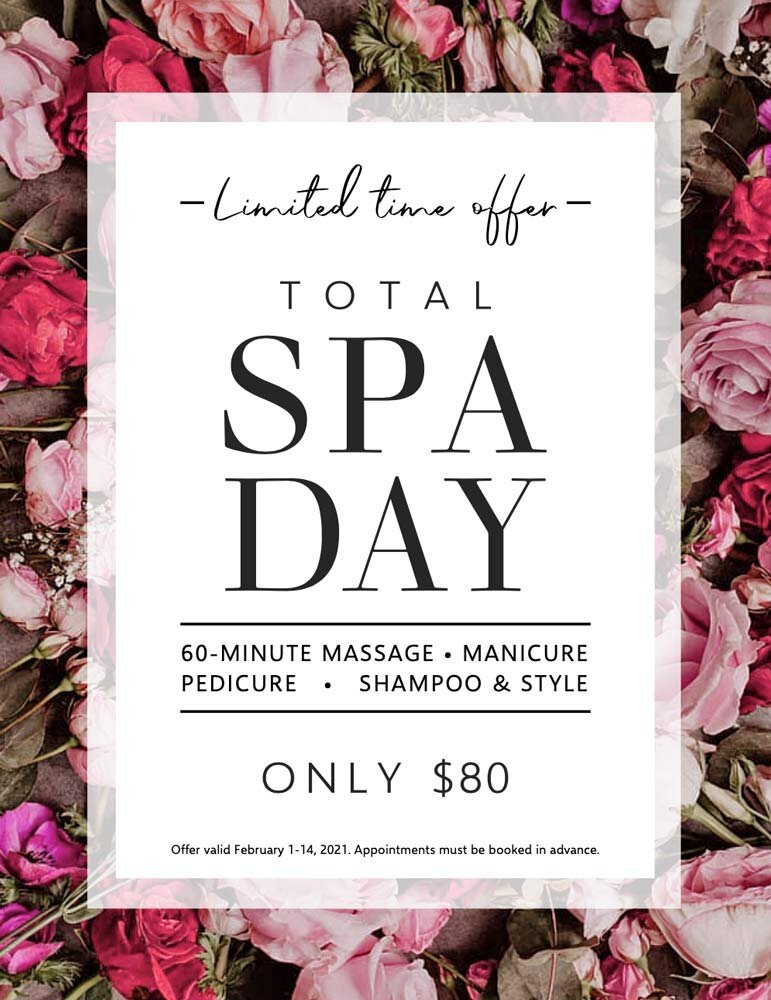Limited Time SPA DAY for Only $80