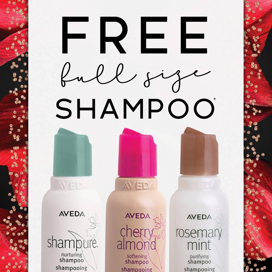 FREE full size Shampure, Cherry Almond or Rosemary Mint shampoo with a $100 gift card purchase 