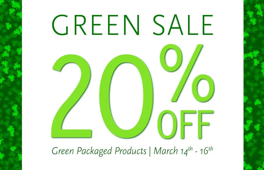 Green Sale at Casal Aveda Institute, Now Through March 16!