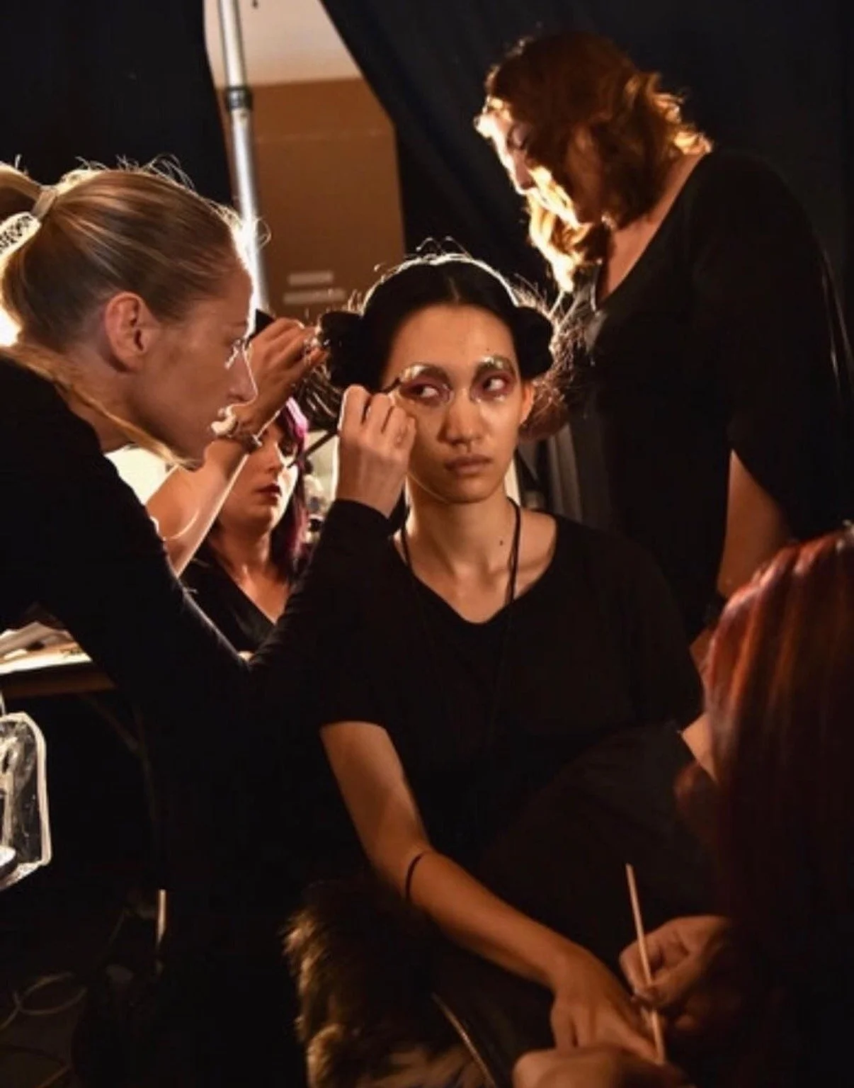 Casal Aveda Cosmetology Student Styles Hair at New York Fashion Week
