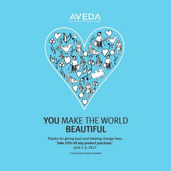 You Make The World Beautiful – 20% Off Any Product Purchase through June 5