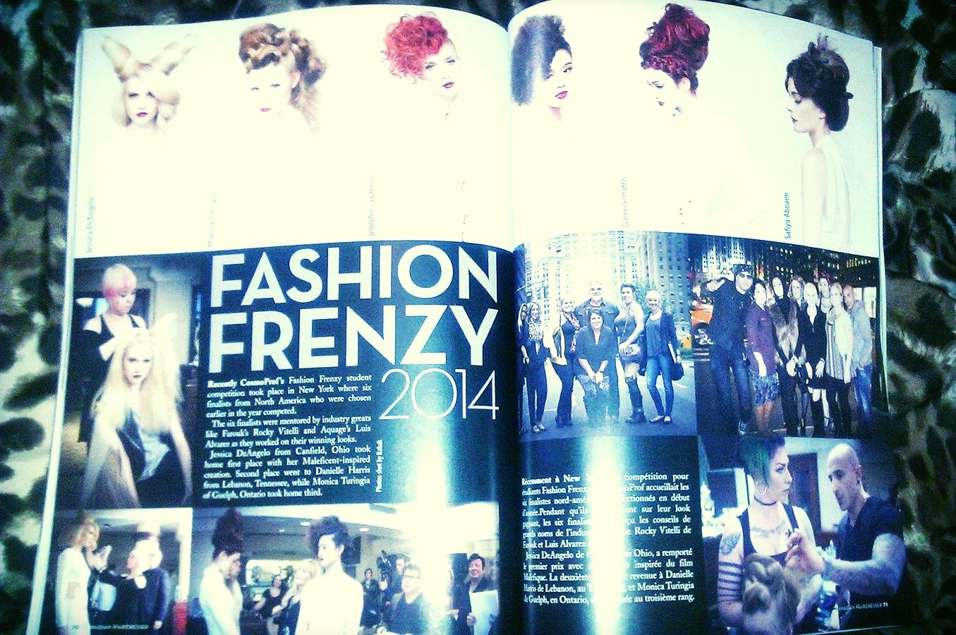 Casal Aveda Grad Get Published in Canadian Hairdresser Magazine