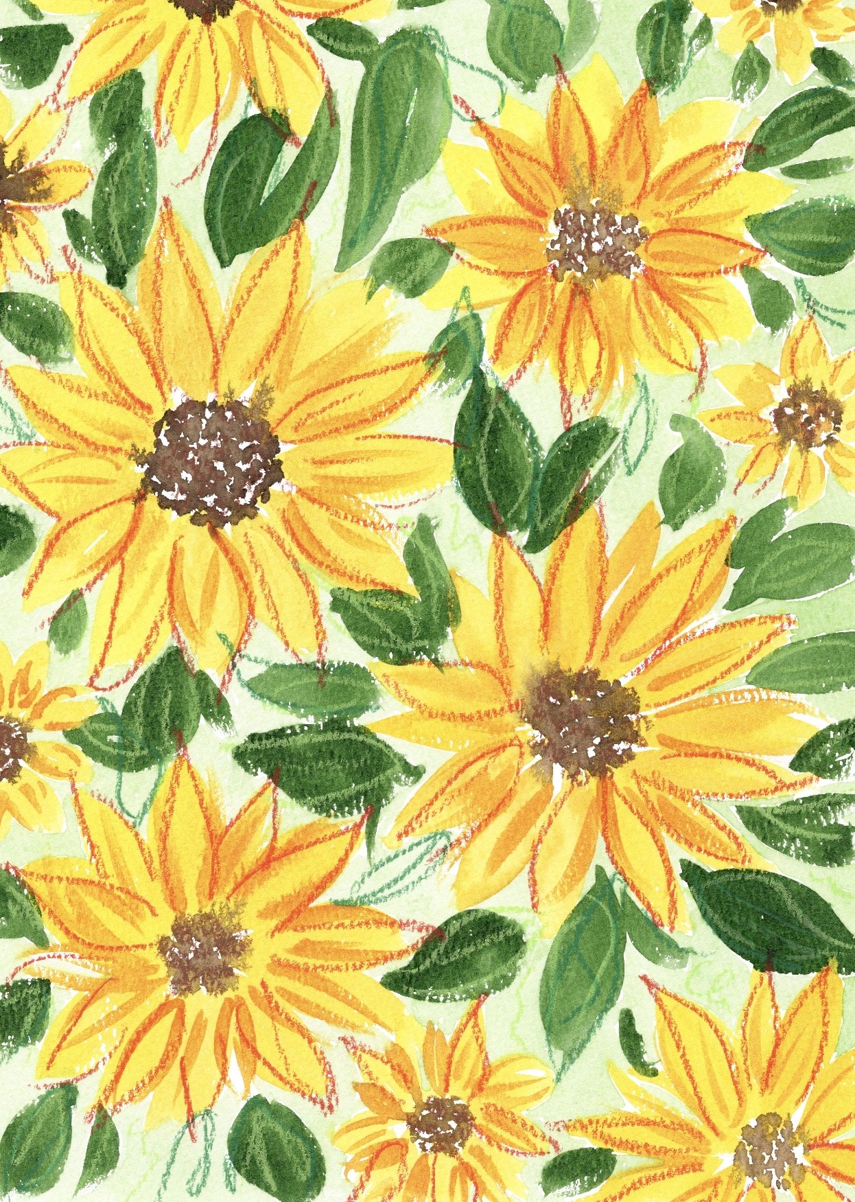 Messy Sunflowers