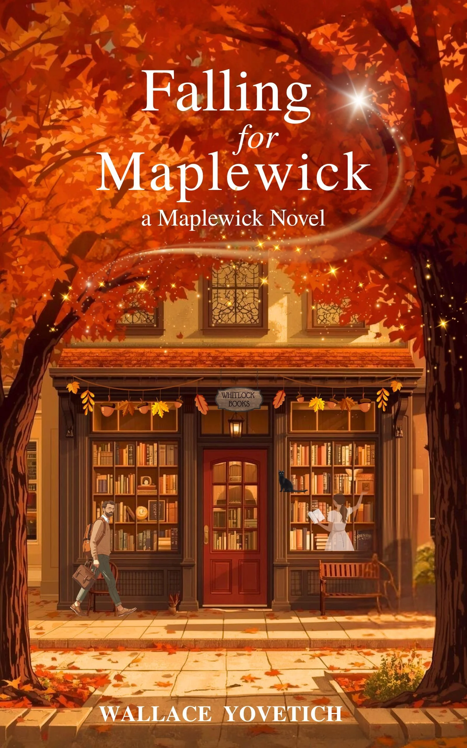 Falling for Maplewick - On the corner of Maplewick’s square sits a little bookshop where the shelves