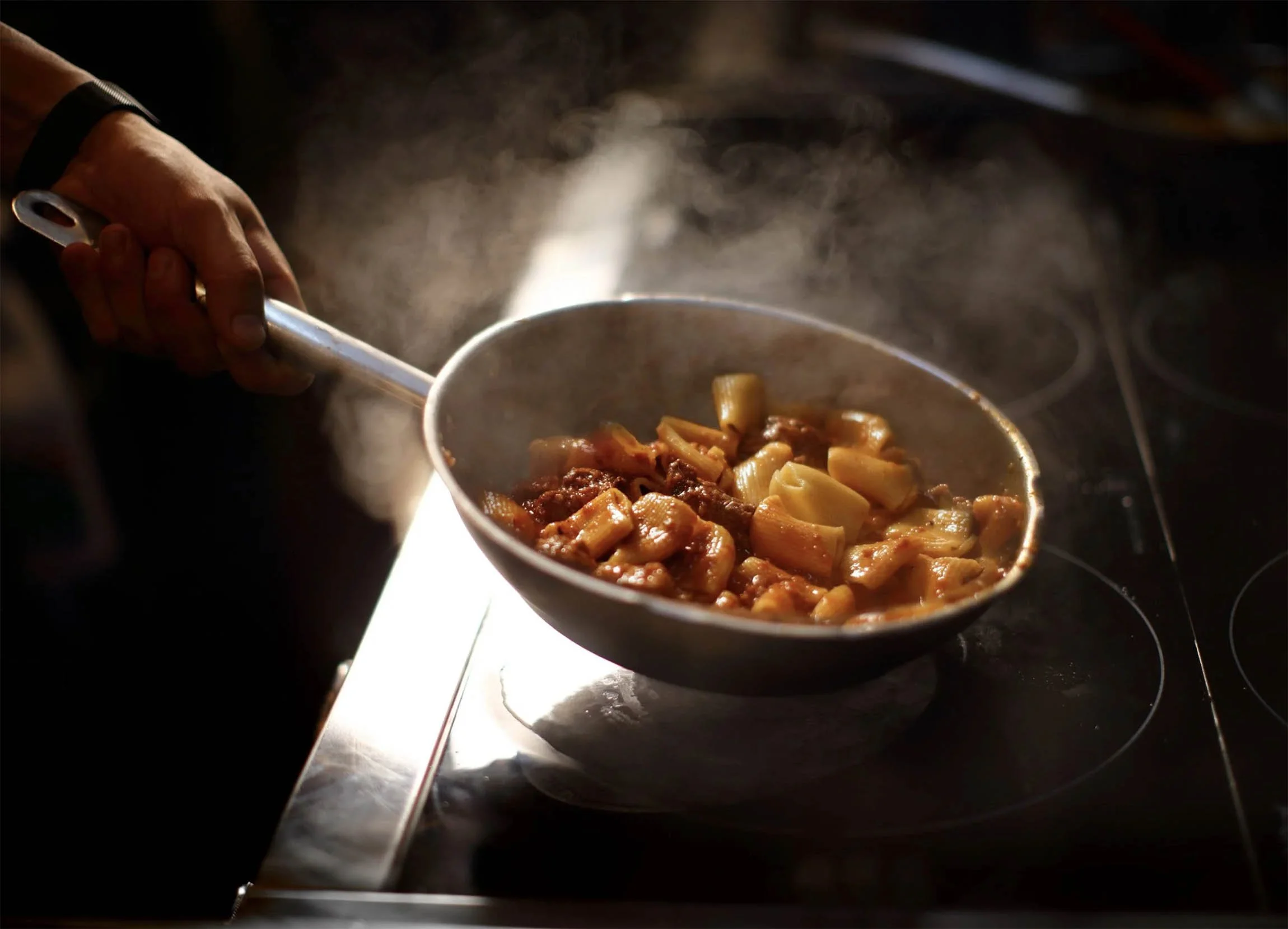 Paccheri and ragu at Vermicelli restaurant by David Burton Photography