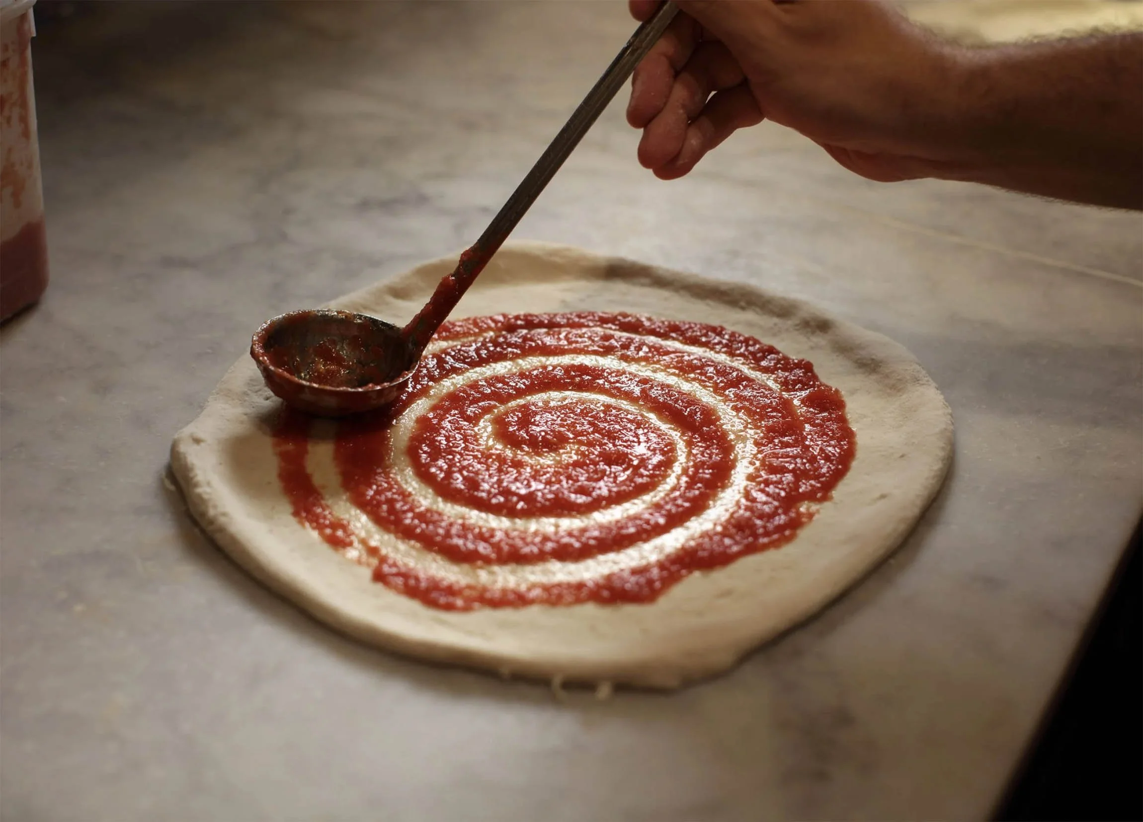 Pizza making at Vermicelli restaurant by David Burton Photography