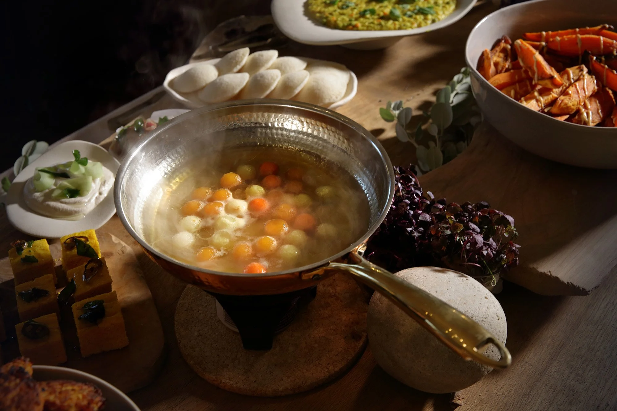 free-spirit.uk wellness catering event buffet at Morden Hall