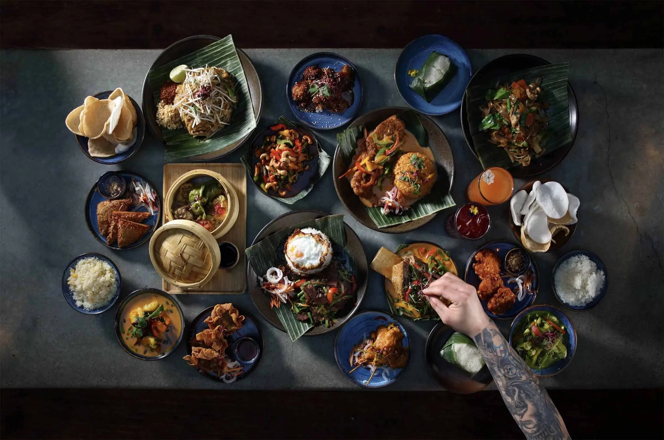 The pepper tree restaurant starter selection photographed by studio68b.com