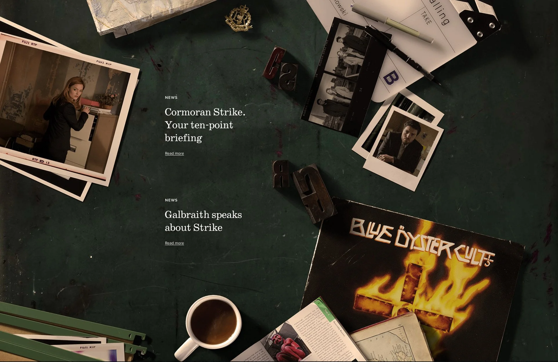 Robert Galbraith's desktop site build photography