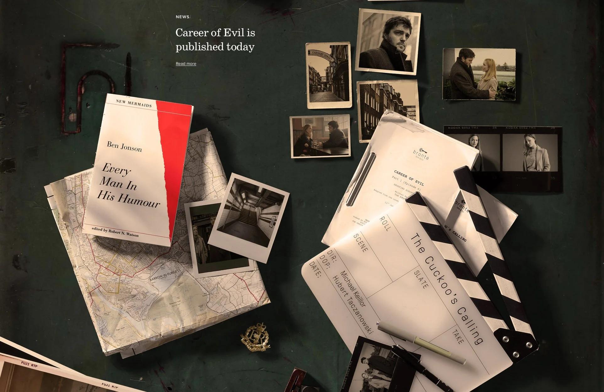 Robert Galbraith's desktop