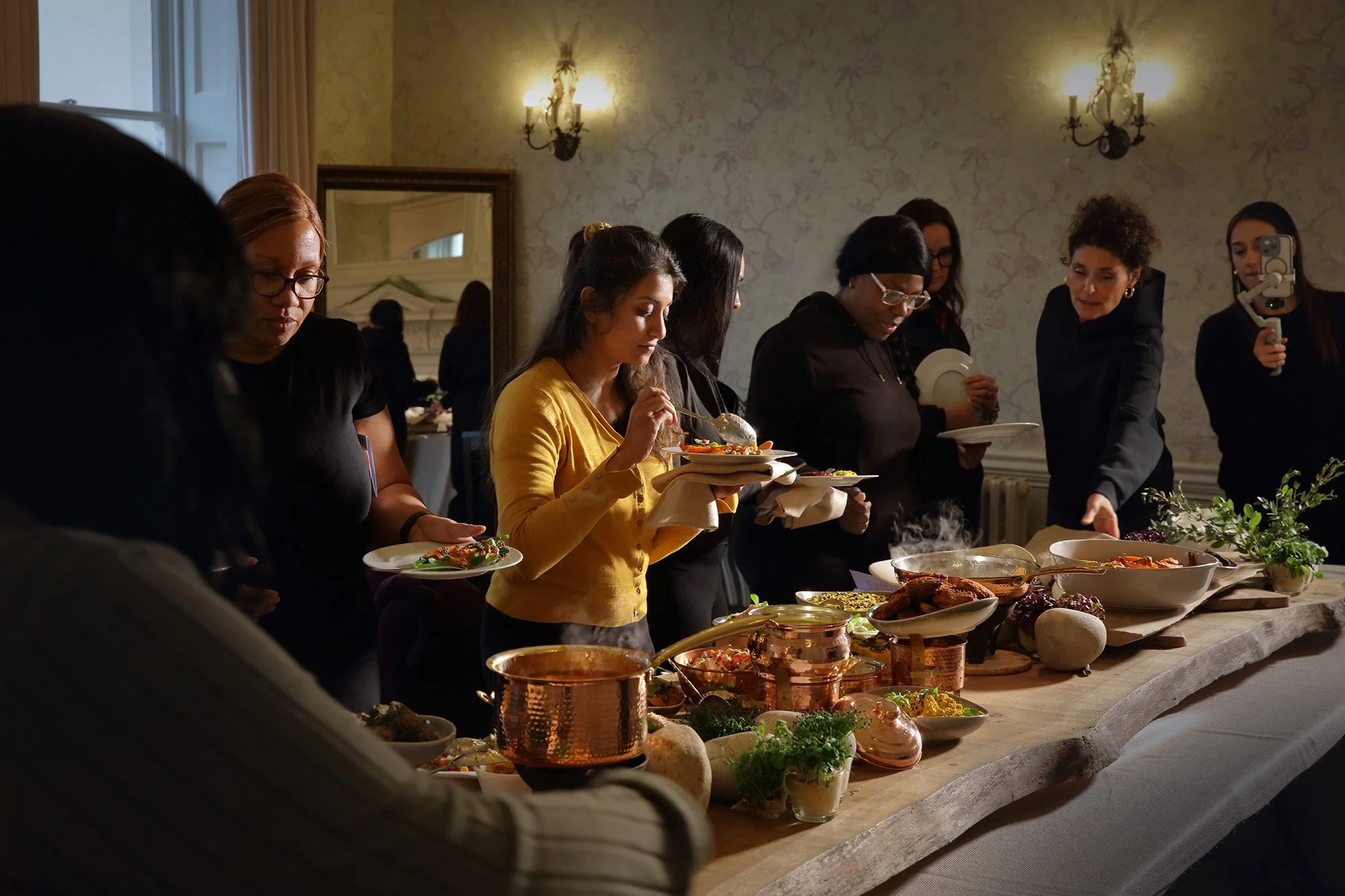 free-spirit.uk wellness catering event buffet at Morden Hall