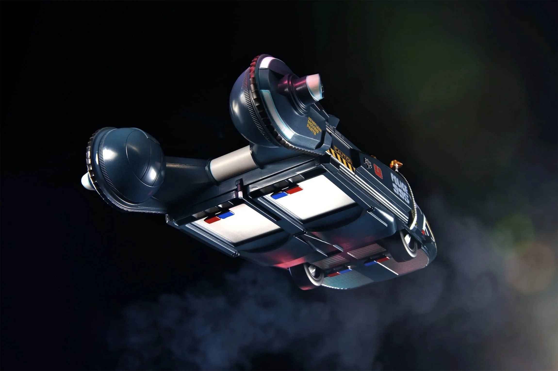 underside view of the Blade runner spinner police car shot by David Burton Photography for Master Replicas