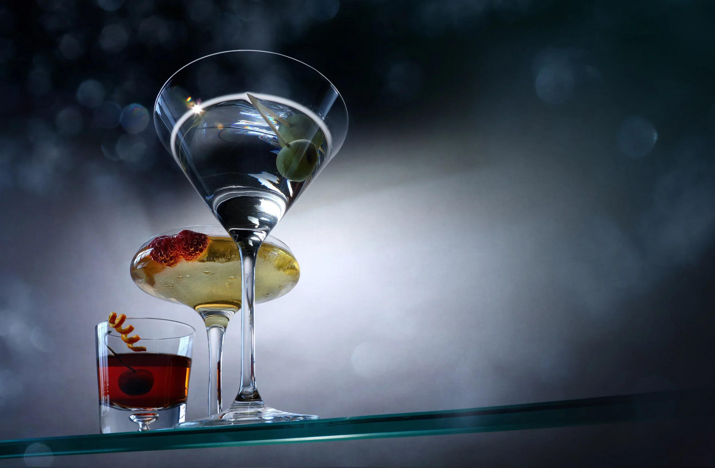 Classic cocktails by David Burton Photography