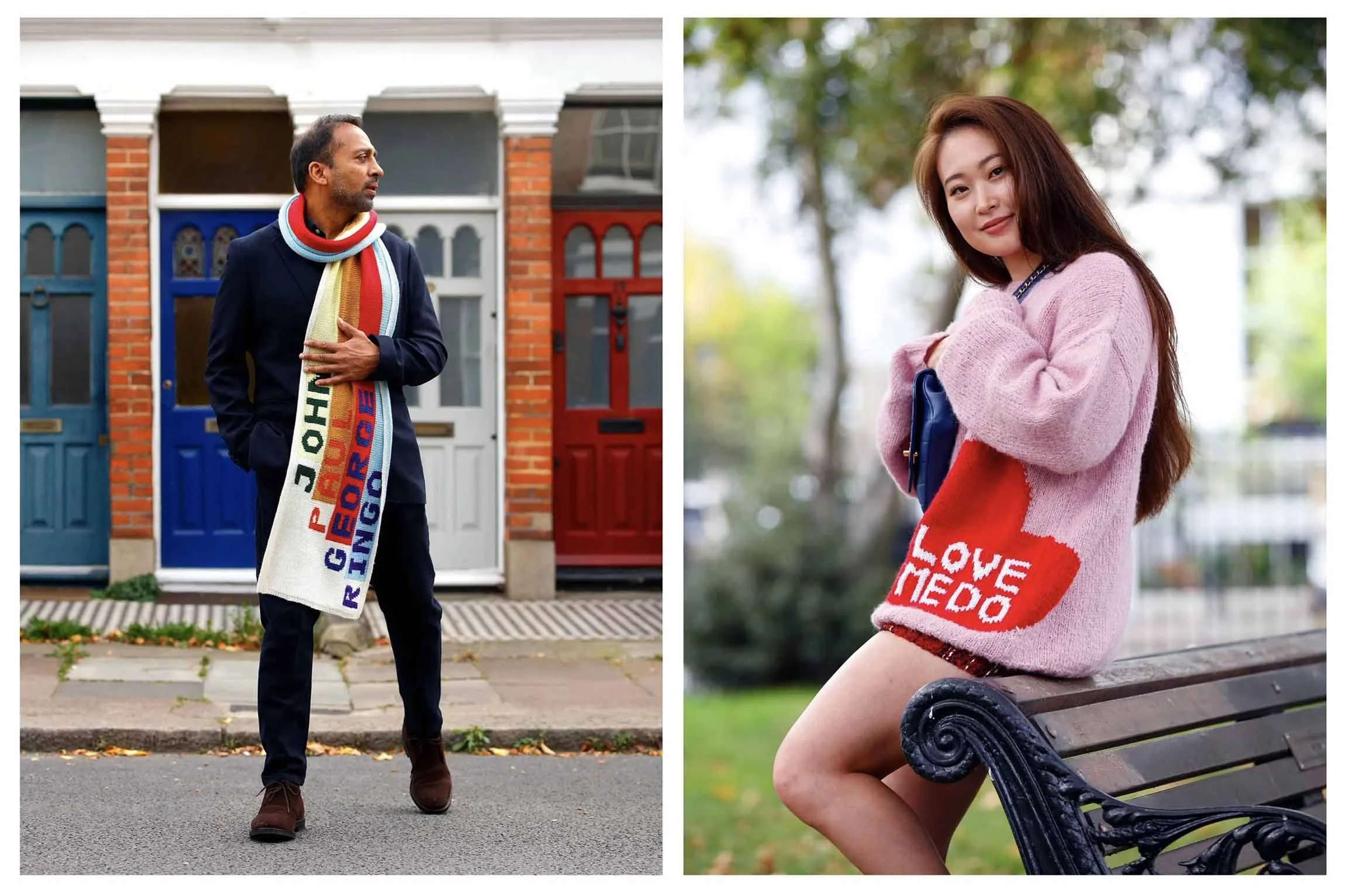 JPGR scarf and Love me do sweater photographed by studio68b.com