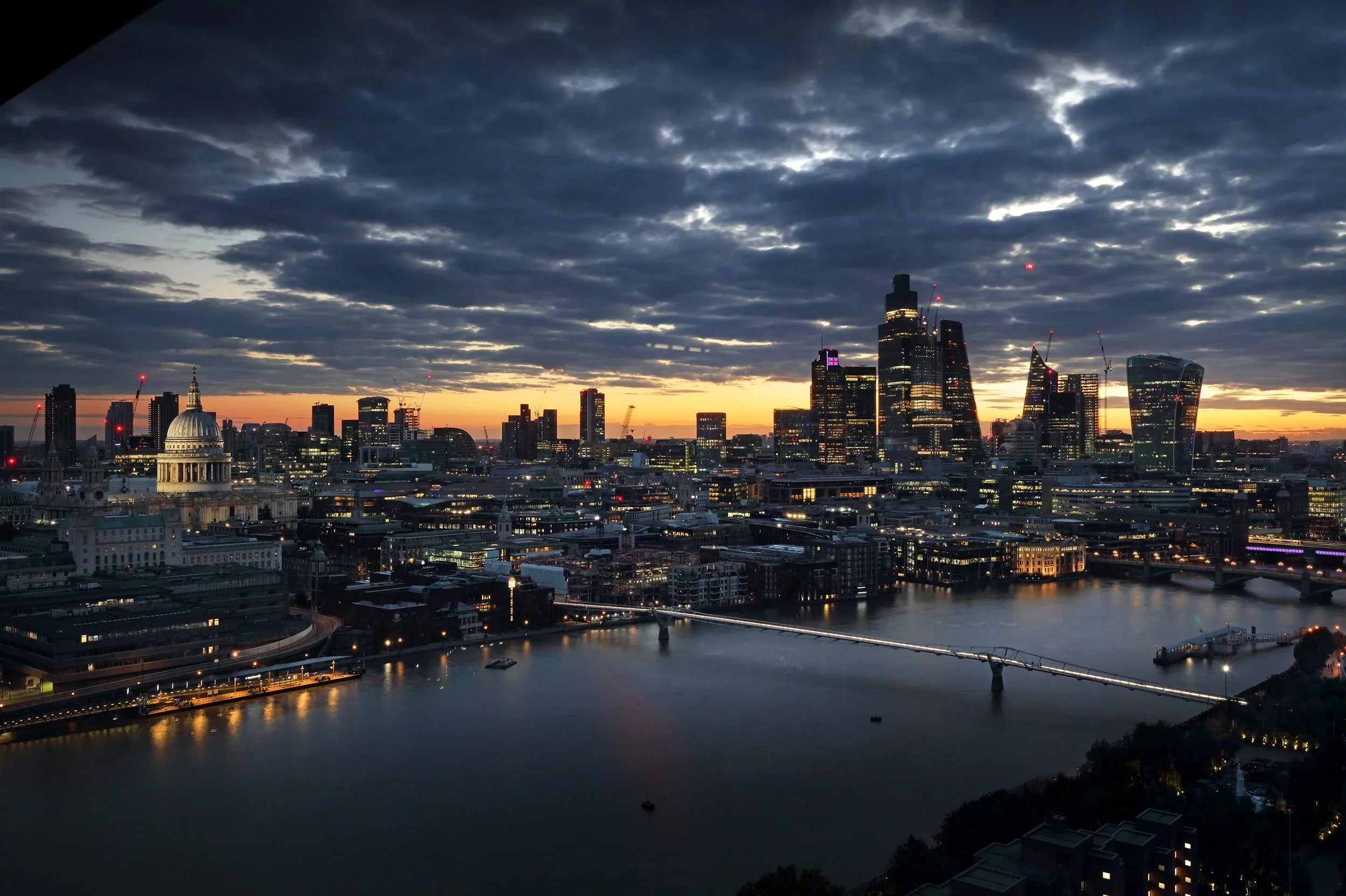Sun up view from the Arbor building