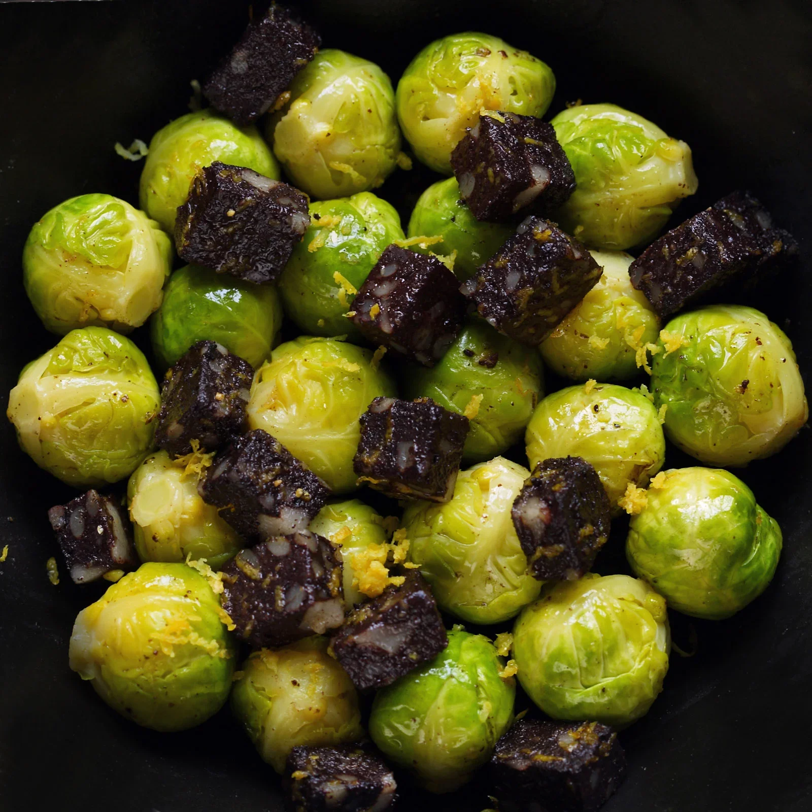 brussel sprouts & black pudding