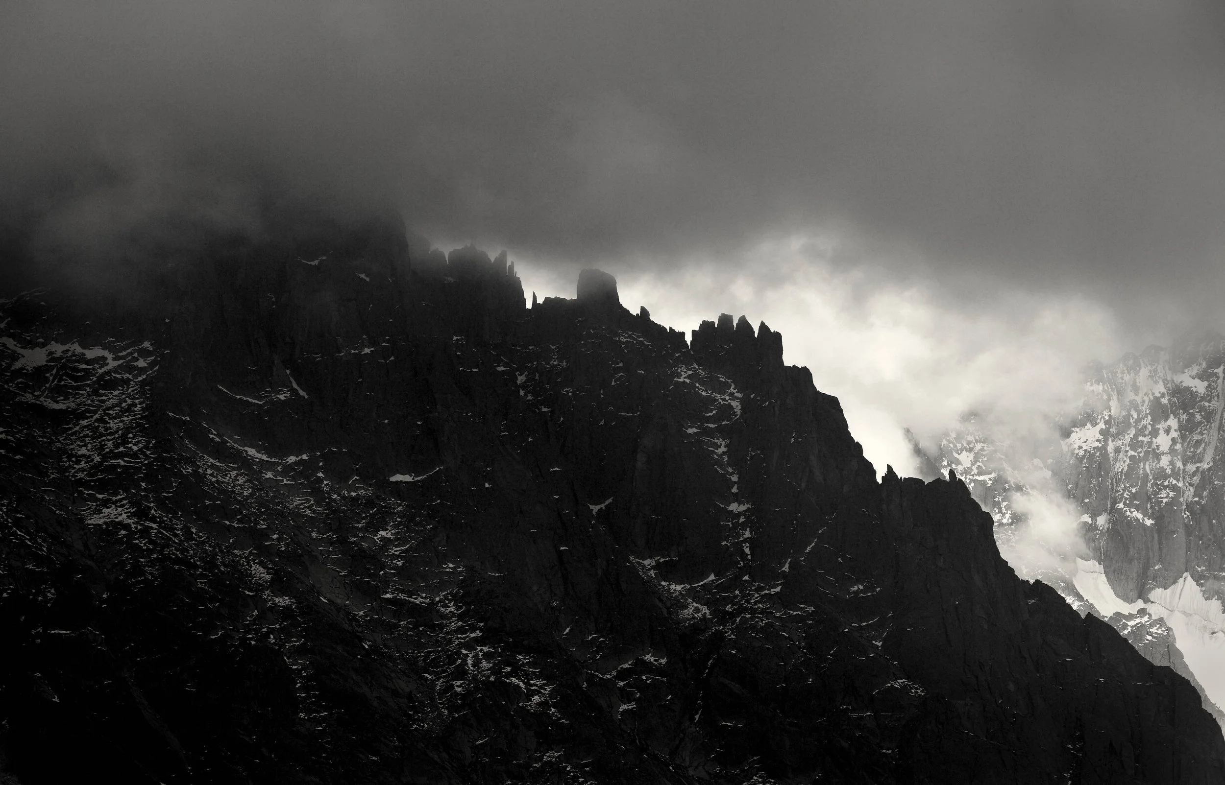 Mountain ridge chamonix by David Burton Photography