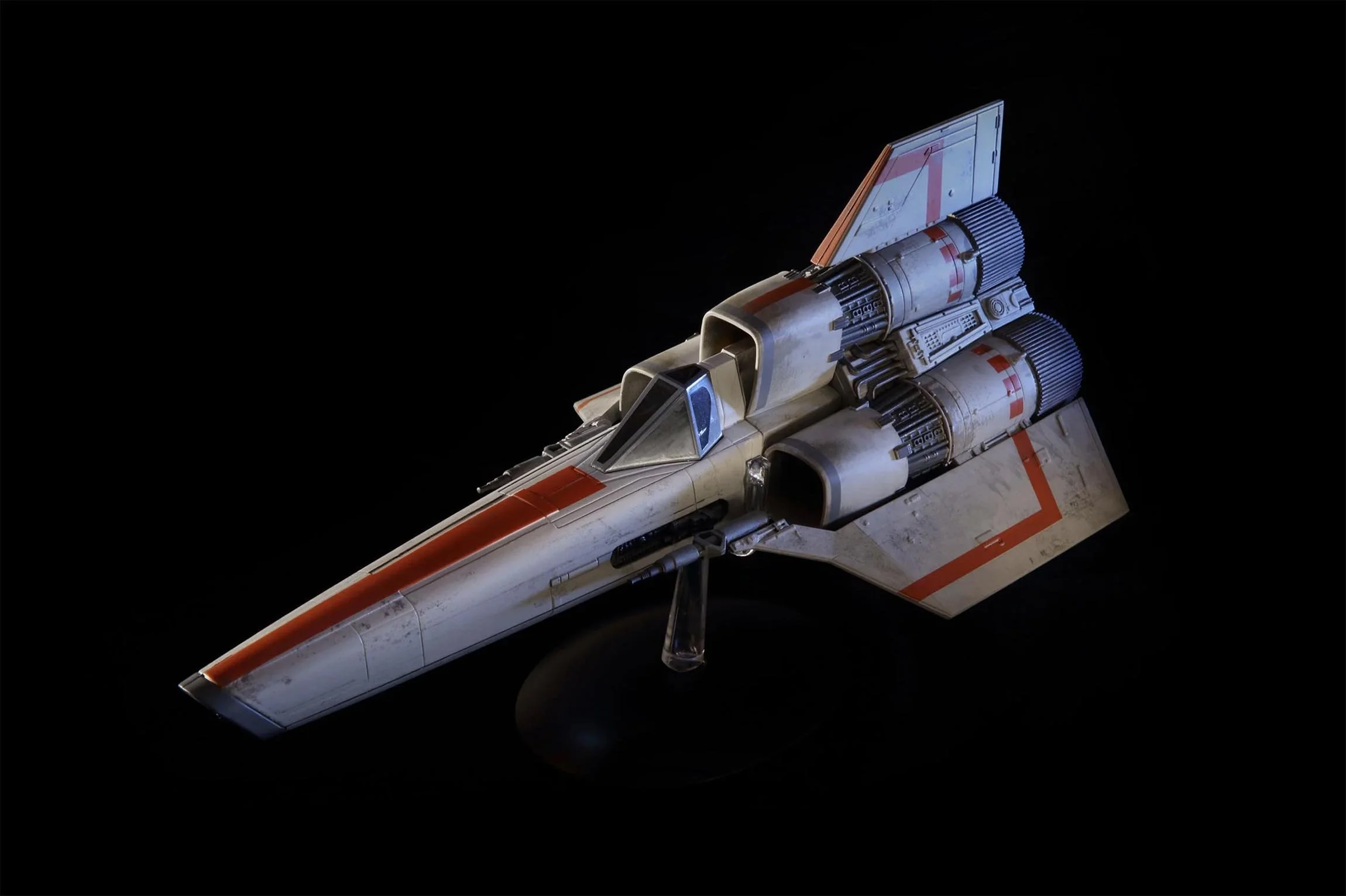 Battelstar galactica viper ship photographed by David Burton Photography for master replicas