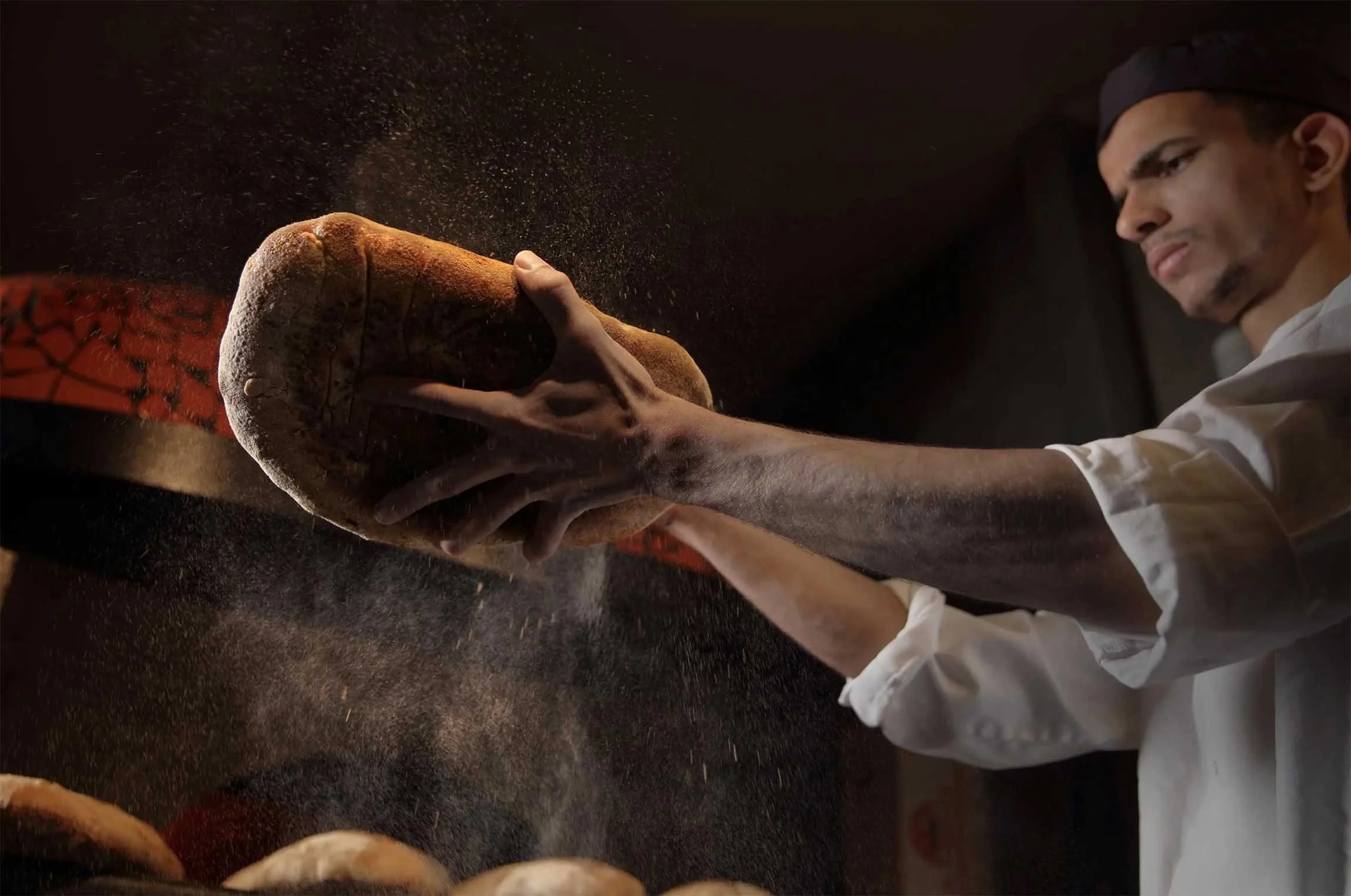 Eco wood fired sourdough bread photographed by studio68b.com