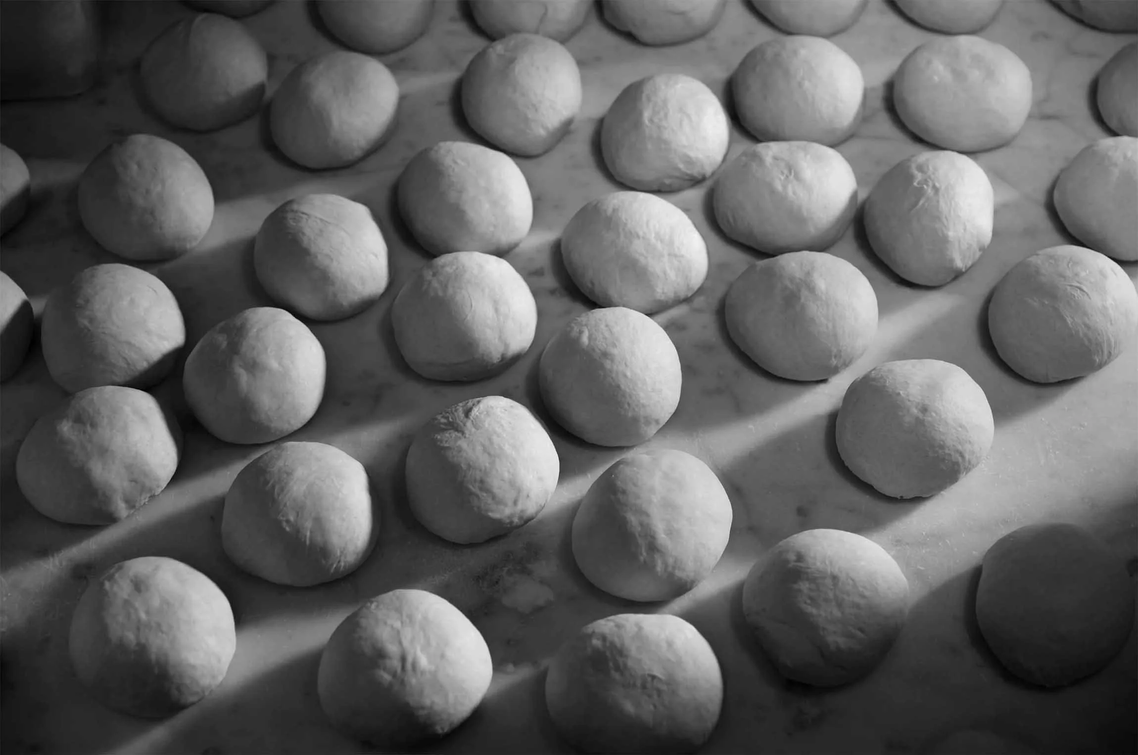 Eco Restaurant pizza dough photographed by studio68b.com