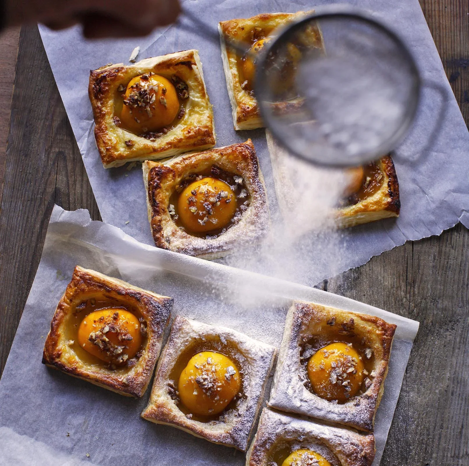 baker's basket peach pastries