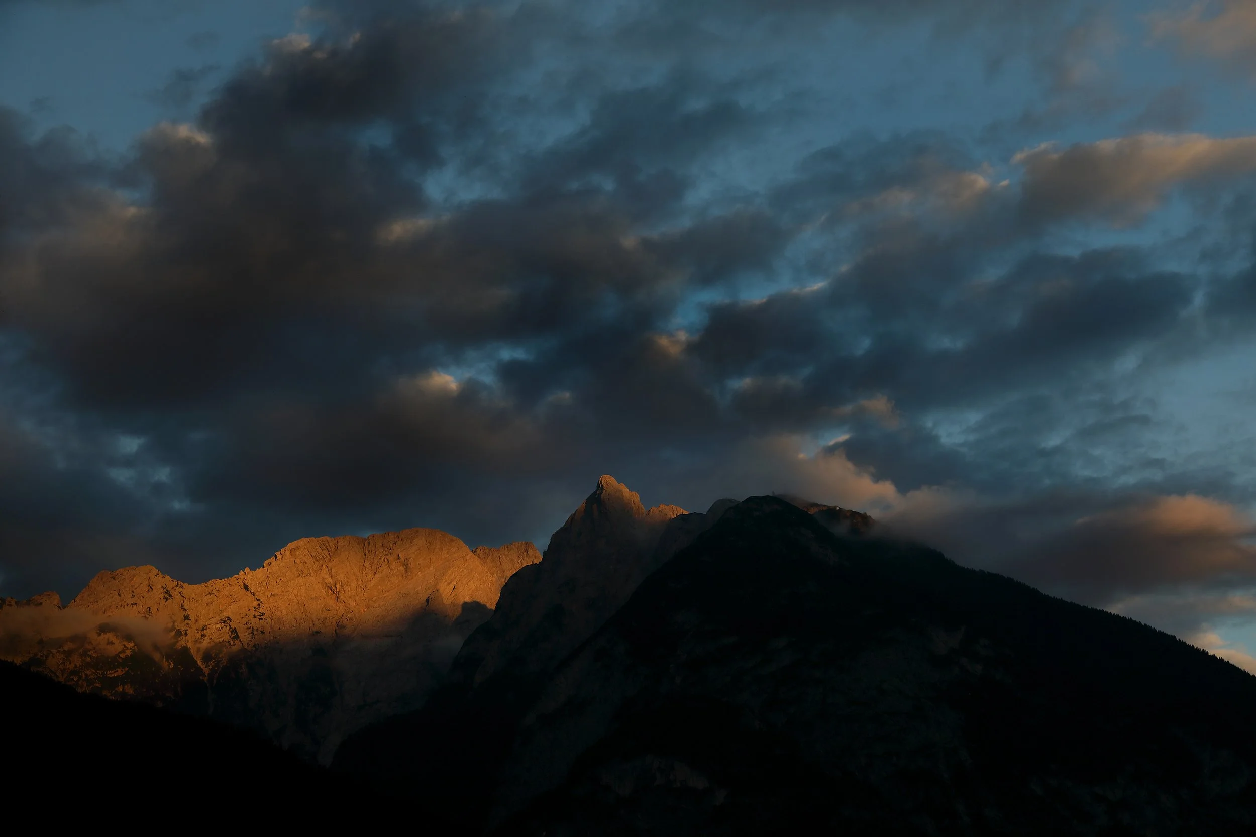 Auronzo mountain range view