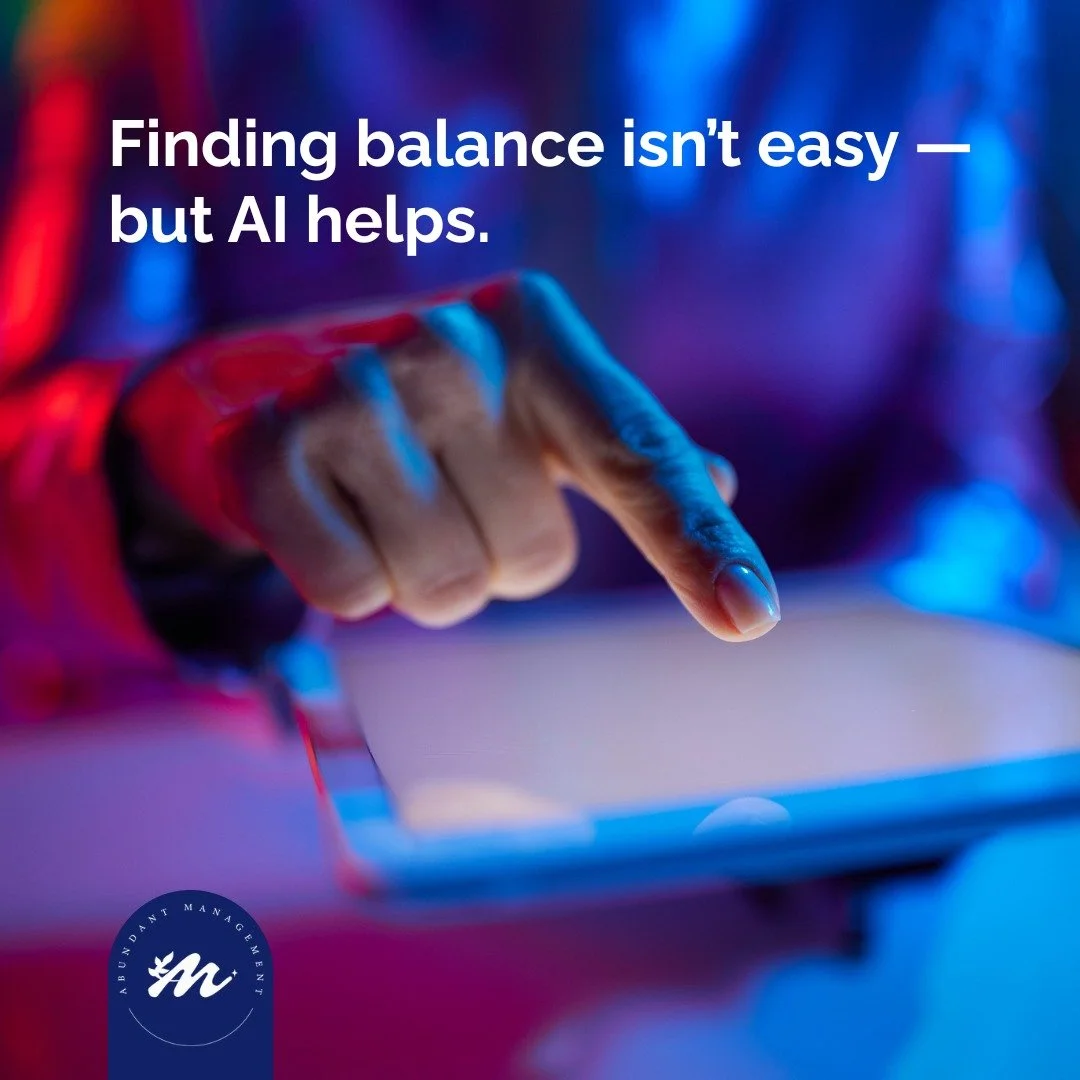 Automate the busywork, analyze smarter, and create space for what really matters &mdash; your growth and peace of mind. 🌸✨

#WomenInBusiness #AIForEntrepreneurs #WorkLifeBalance #SmartBusiness #AbundantManagement #MompreneurLife #BusinessGrowth