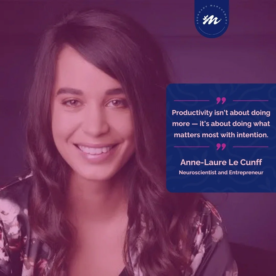 At Abundant Management, we believe success starts with focus and purpose &mdash; not overwhelm. 💪

Let&rsquo;s help you work smarter, not harder.

#WomenInBusiness #IntentionalLiving #EntrepreneurMindset #AbundantManagement #ProductivityTips #WomenE