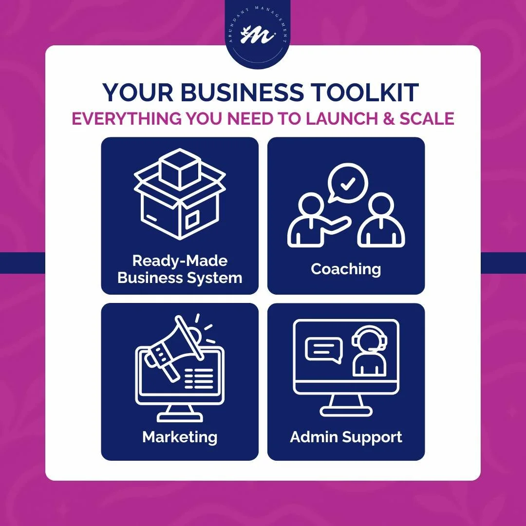 🧰✨ Build smarter, scale faster.

Success doesn&rsquo;t happen alone &mdash; it happens with the right team and toolkit behind you 💪🌸

#WomenInBusiness #EntrepreneurToolkit #SmallBusinessSupport #AbundantManagement #StartAndScale #MompreneurLife #B