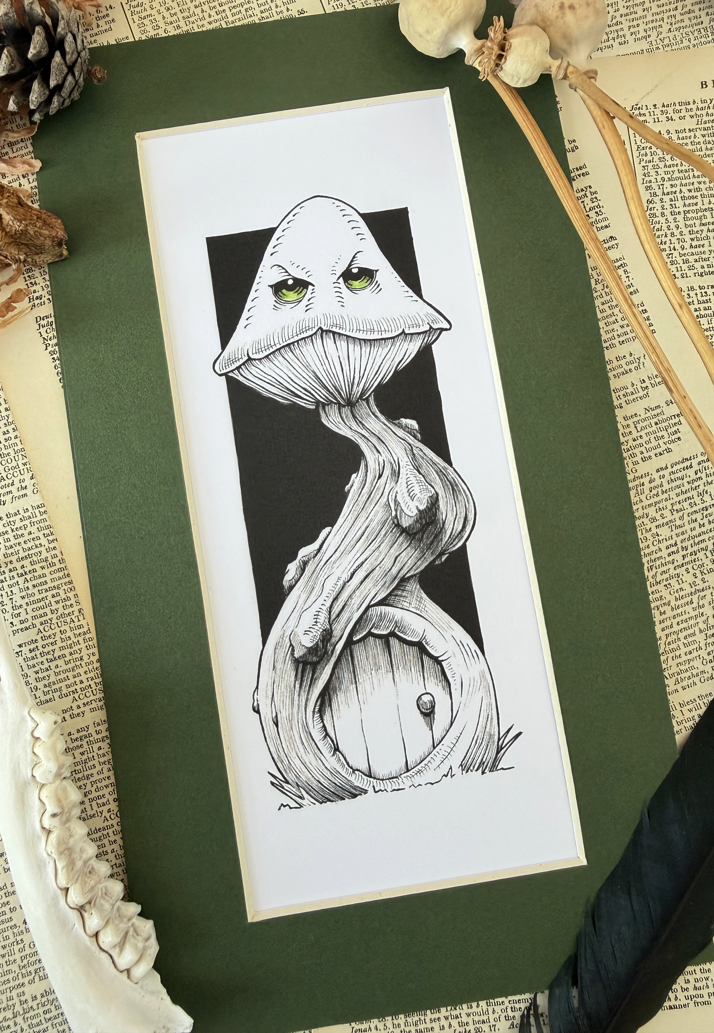 Spiritus Fungi II hand mounted small print
