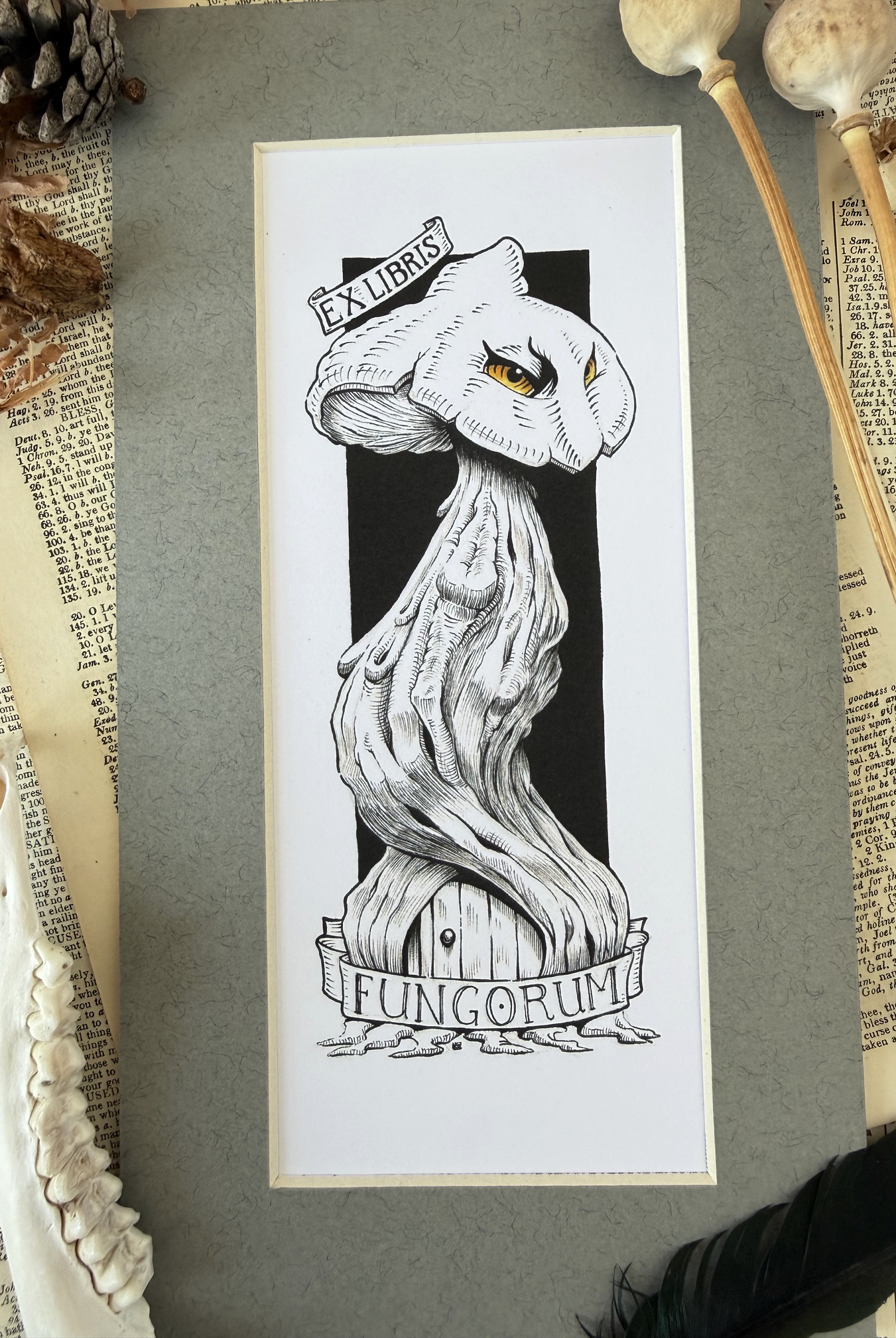 Spiritus Fungi hand mounted small print