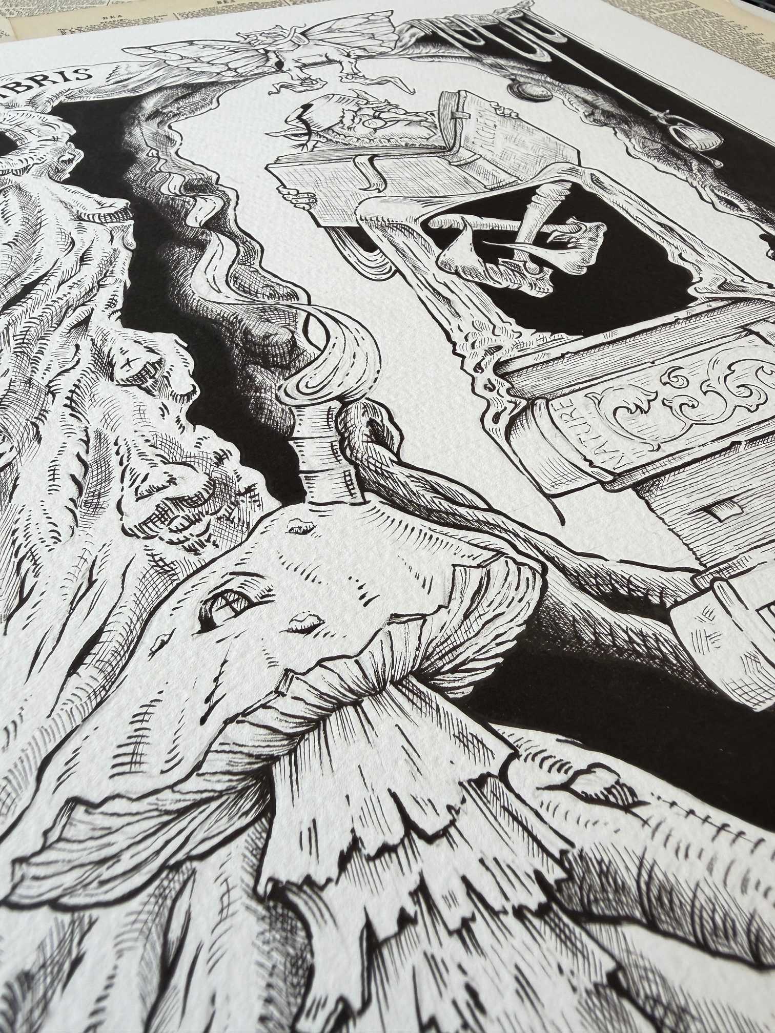 Ex Libris Fungorum Original artwork 2 KJR.png