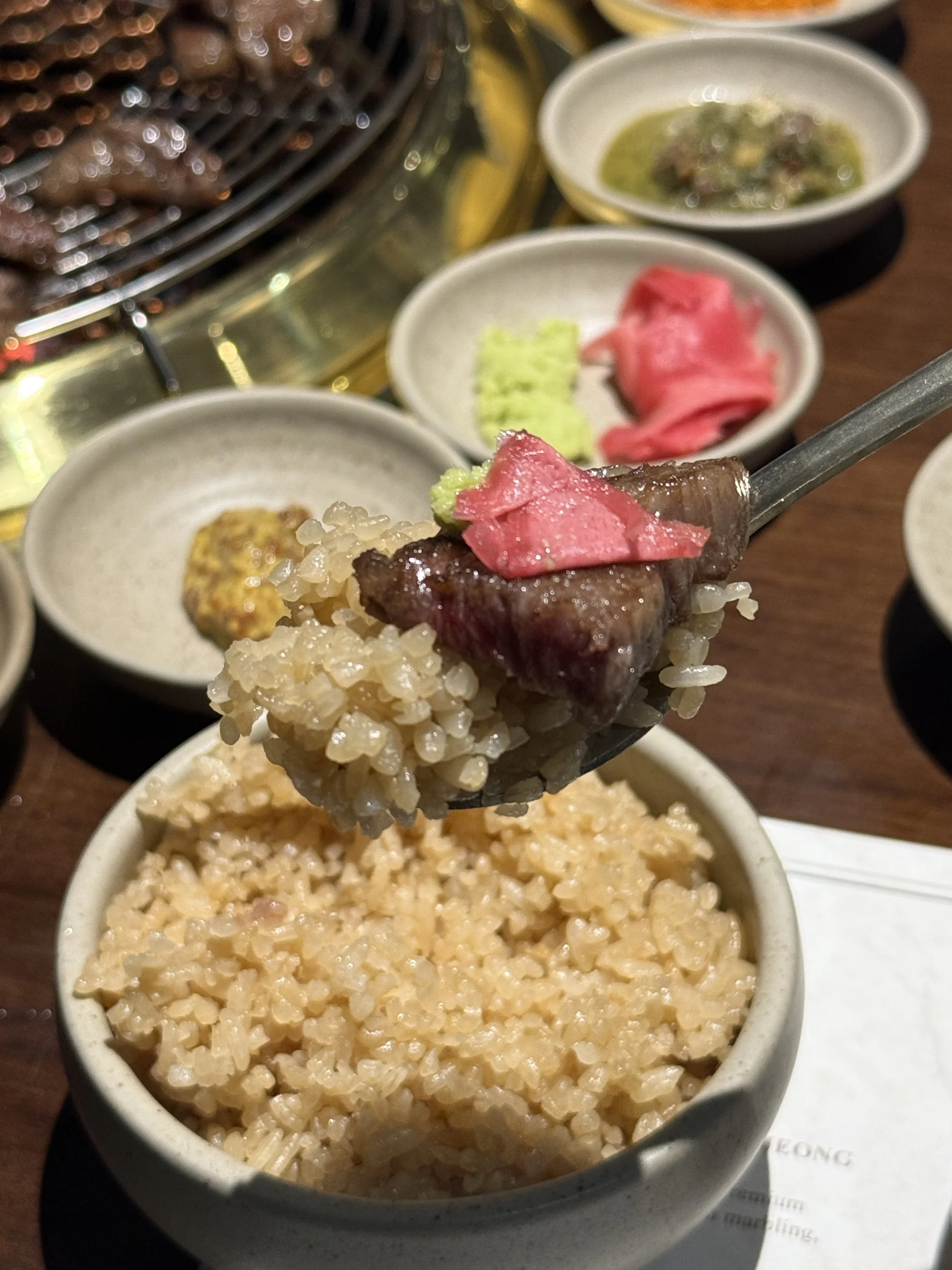 Hanwoojeong Hanwoo Myeongdong Korean BBQ Blog Signature Rice