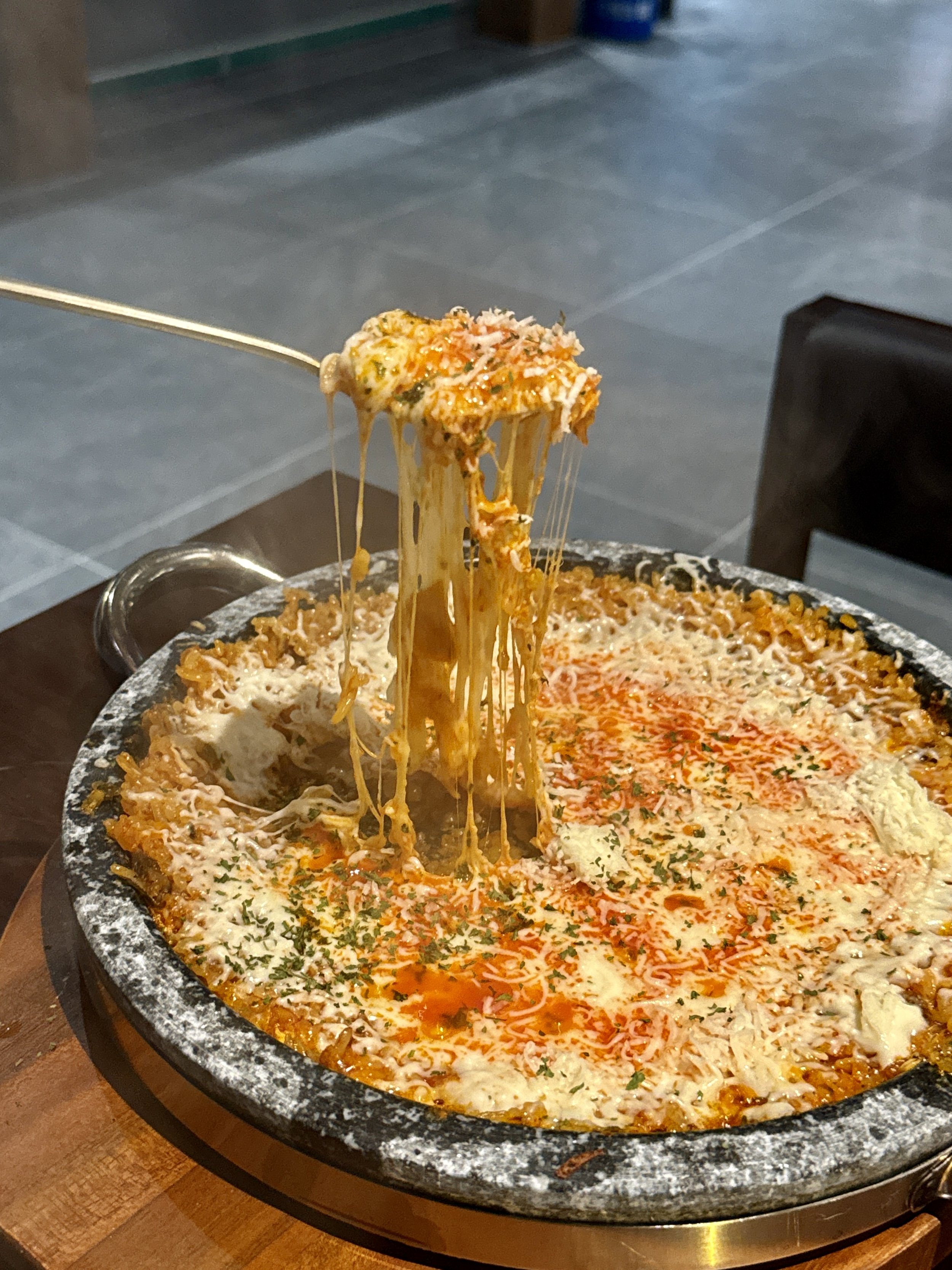 Hanwoojeong Hanwoo Myeongdong Korean BBQ Blog Kimchi Fried Rice Cheese