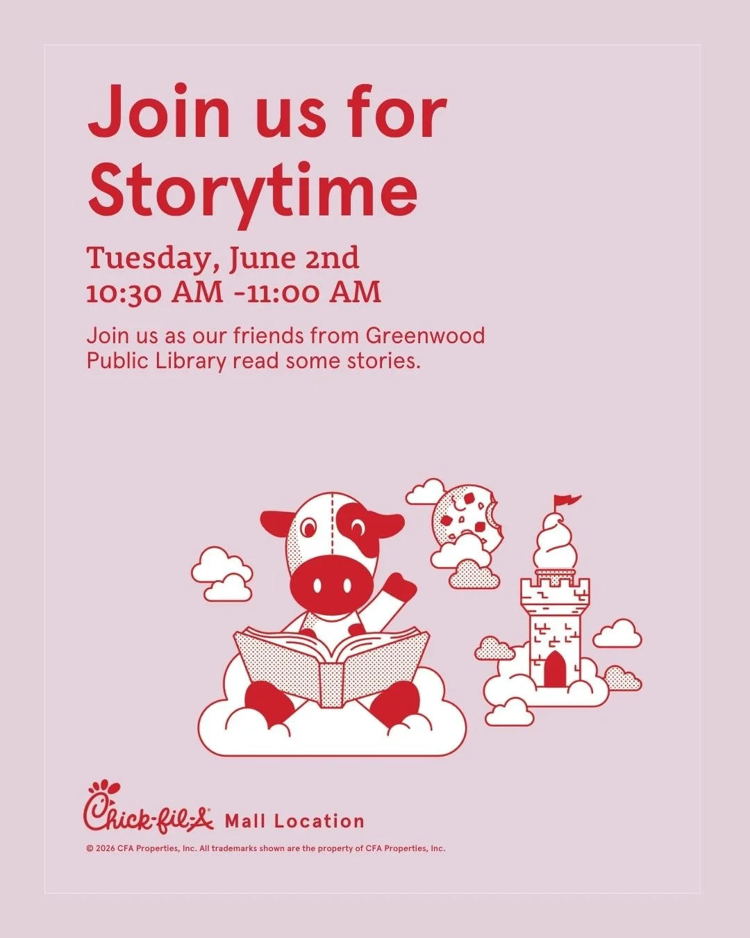 Join us for Storytime with the Greenwood County Library on Monday, June 2 at 10:30 AM at our Mall location! 

Bring the little ones for a fun morning of stories, smiles, and summer memories. We&rsquo;d love to see you there! ❤️