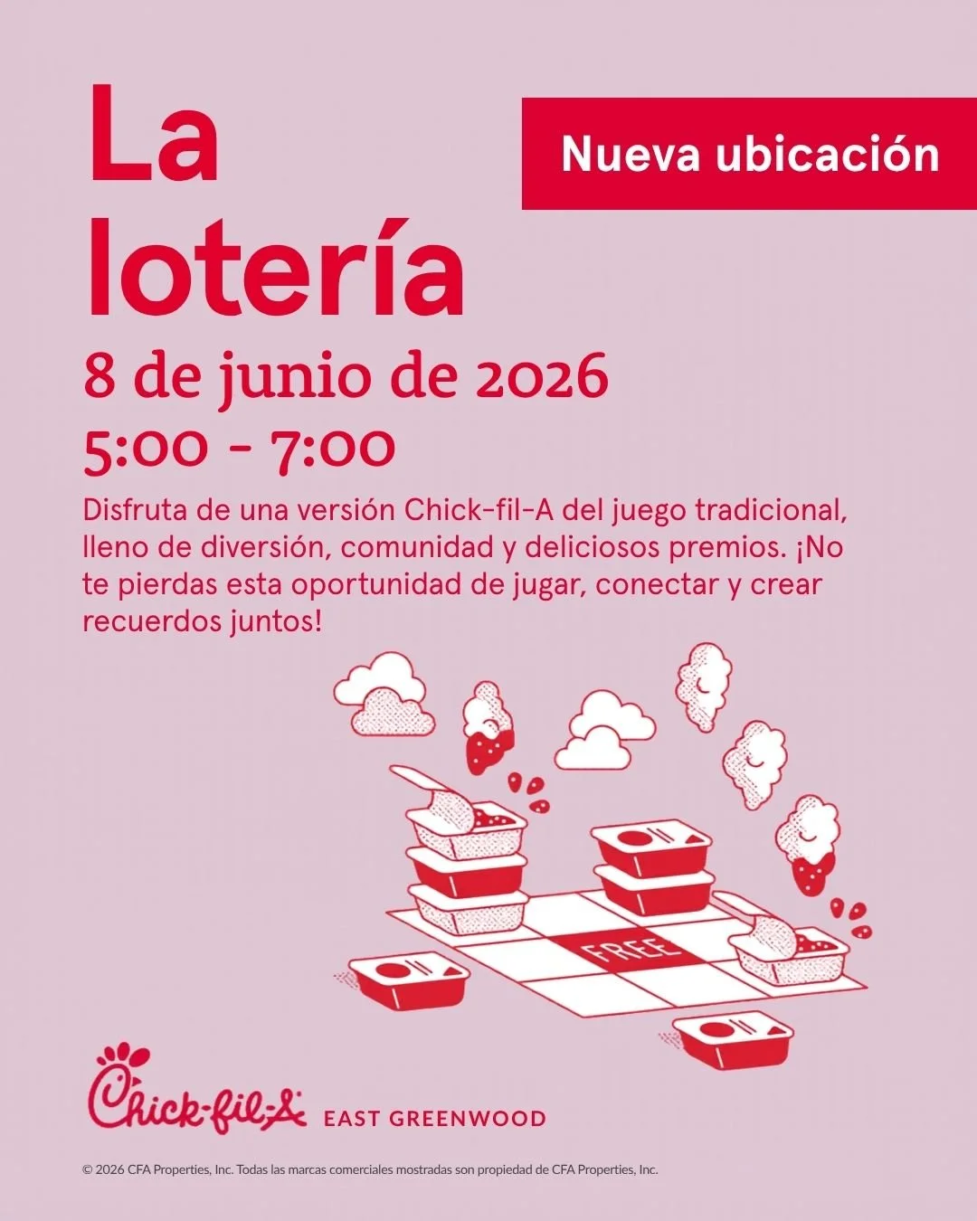 🎉 LA LOTER&Iacute;A AT OUR EAST LOCATION 🎉

Join us June 8 from 5:00&ndash;7:00 PM for an evening of fun, prizes, and friendly competition. See you at our new East location!