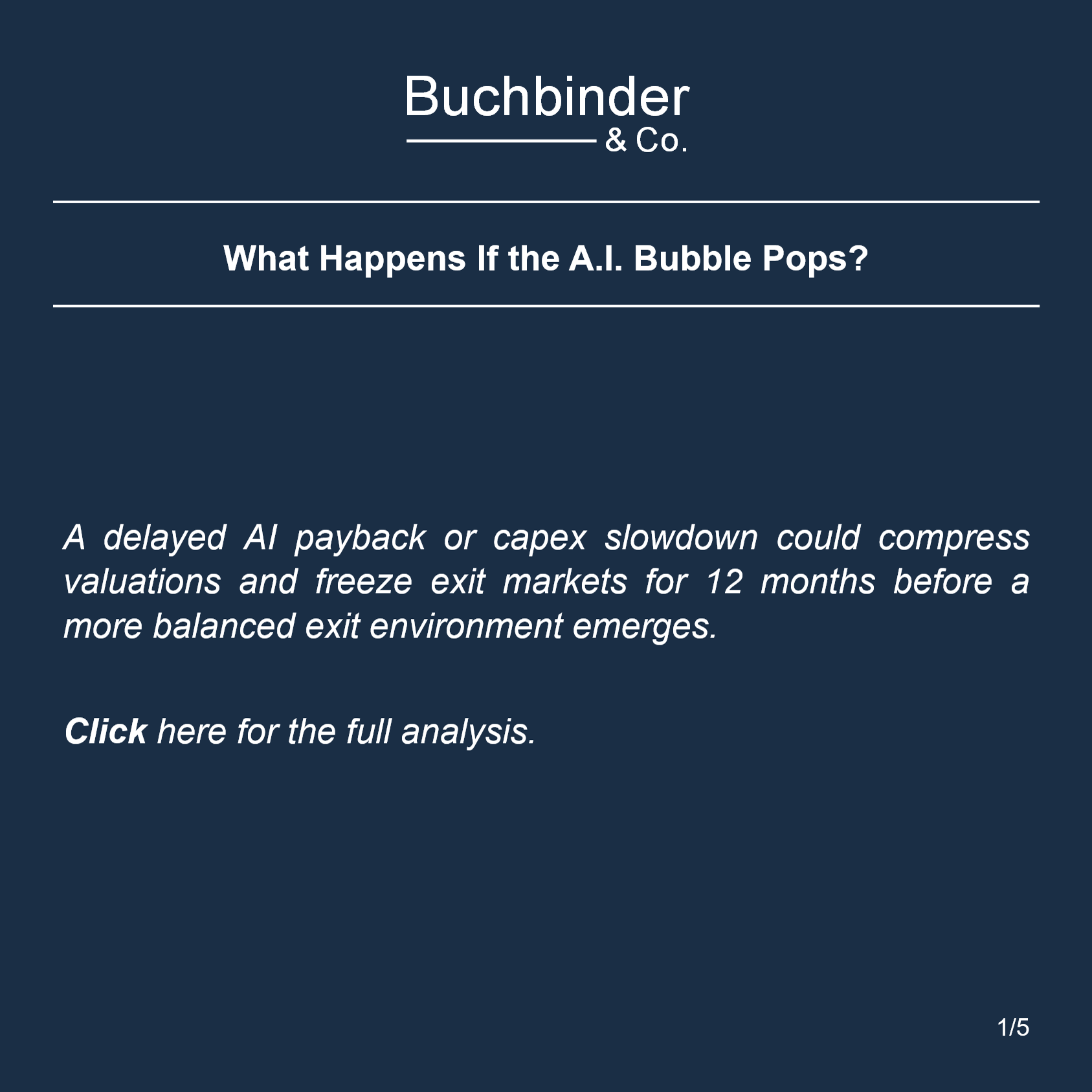 What Happens If the A.I. Bubble Pops?