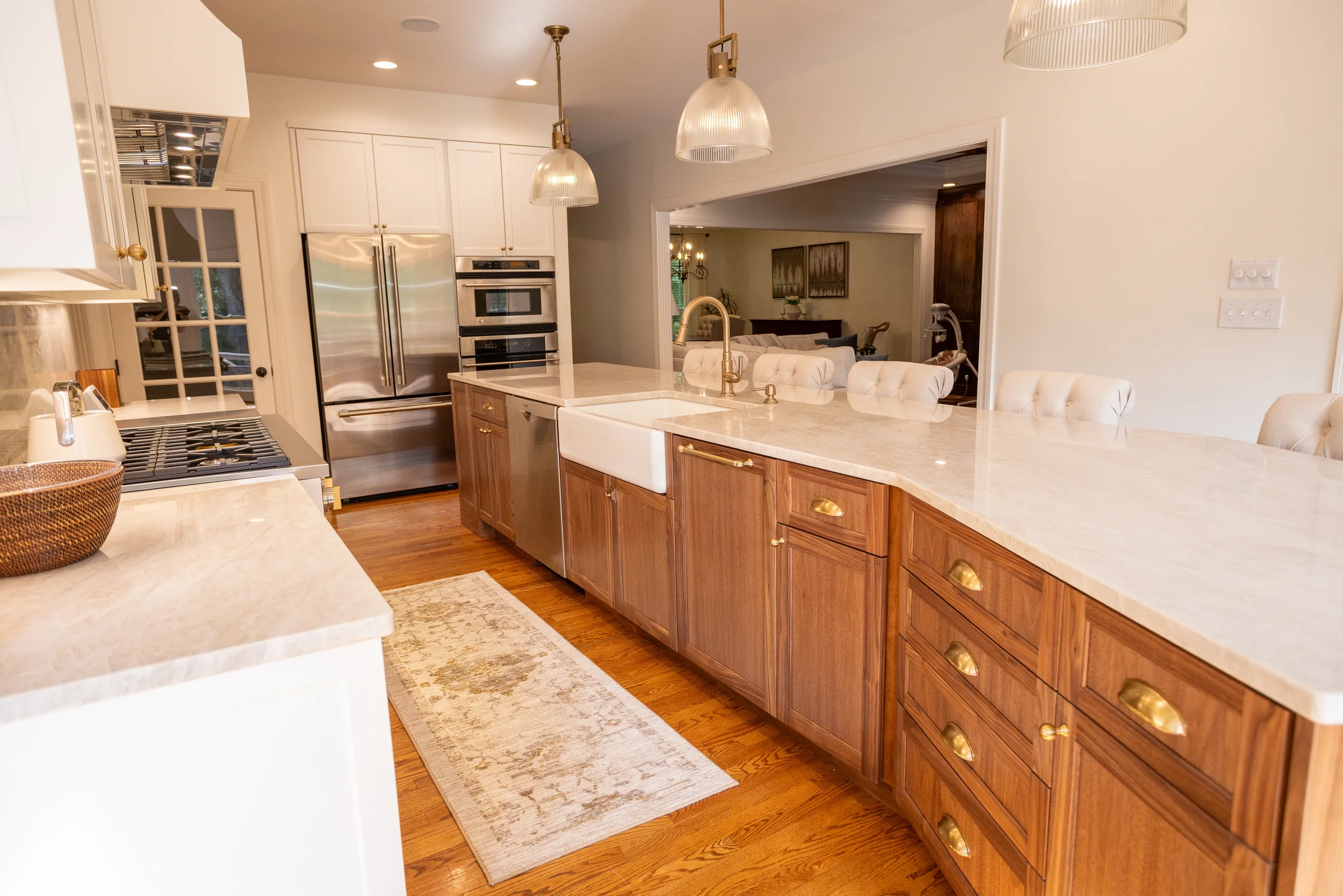 The White &amp; Walnut Culinary Kitchen