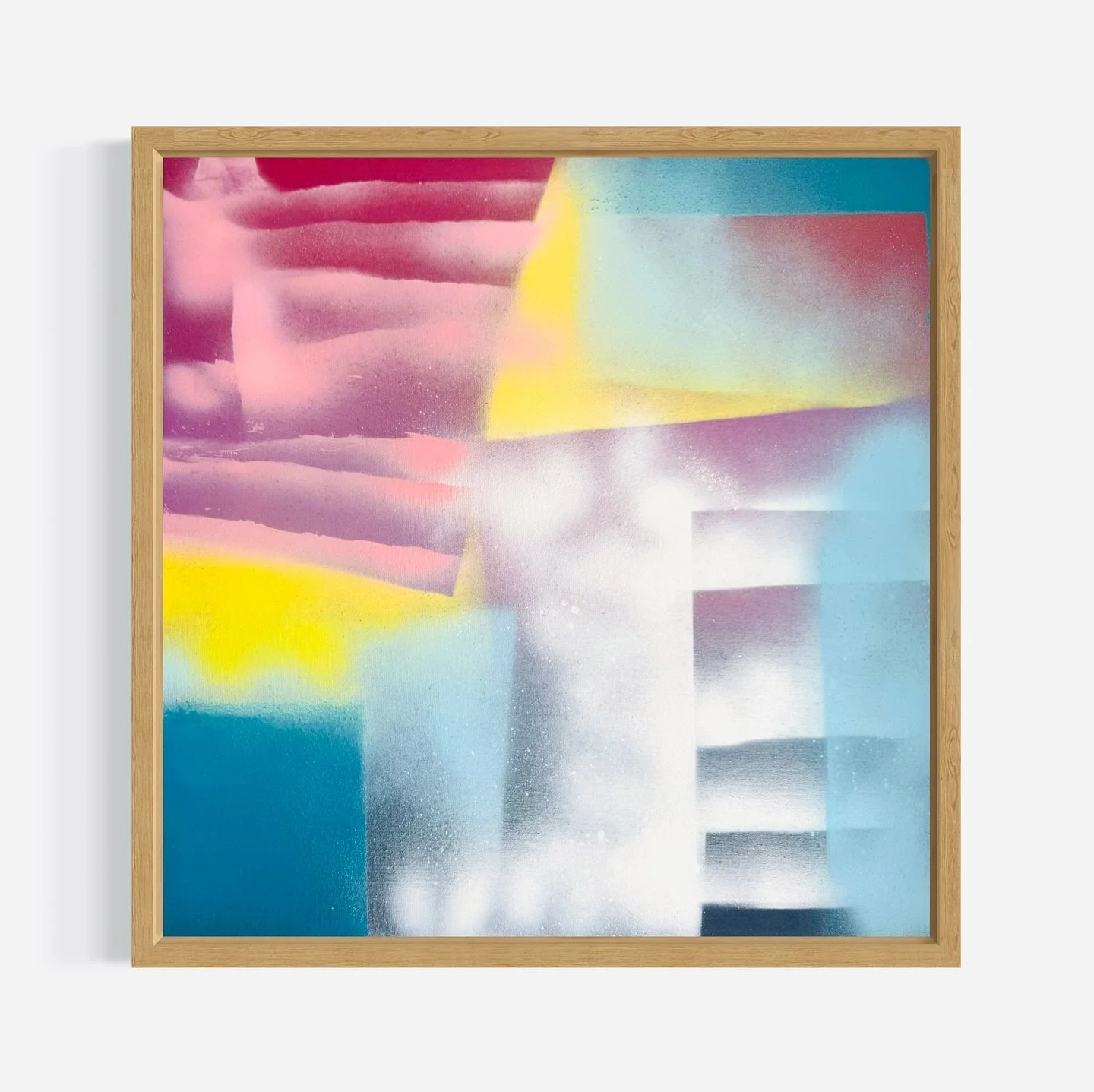 βοΈ Layers of color unfolding like shifting skies, pink, yellow, turquoise, and soft white merging into gradients of atmosphere and light. A moment between abstraction and horizon.
π¨ Spray paint, acrylic & oil on canvas, 30 × 30 cm
By Ingv