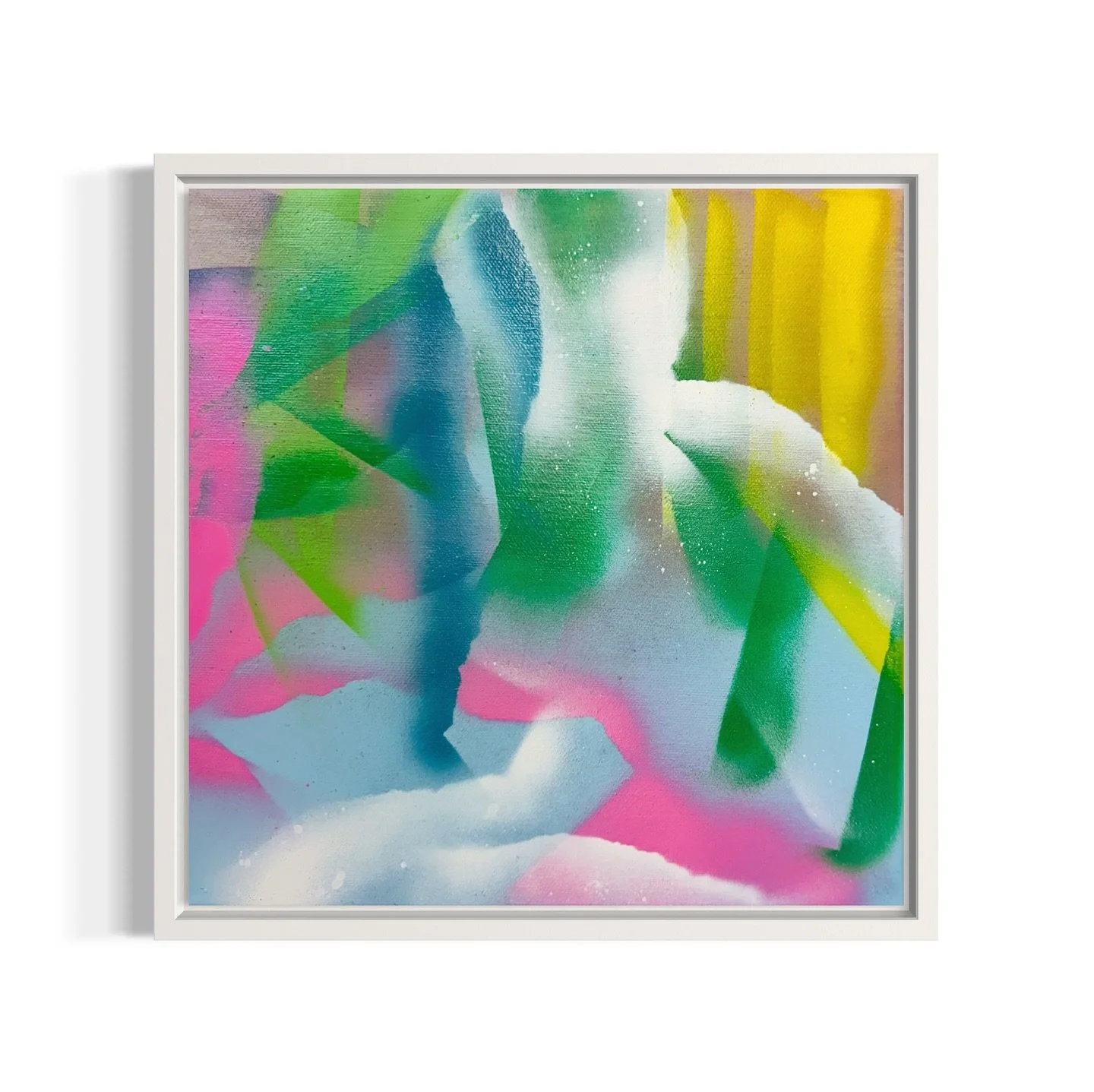 πΏ Fragments of color and light unfolding across the canvas — greens, blues, pinks, and yellows shifting like glimpses of an imagined landscape. A dialogue between movement, atmosphere, and abstraction.
π¨ Spray paint, acrylic & oil on can