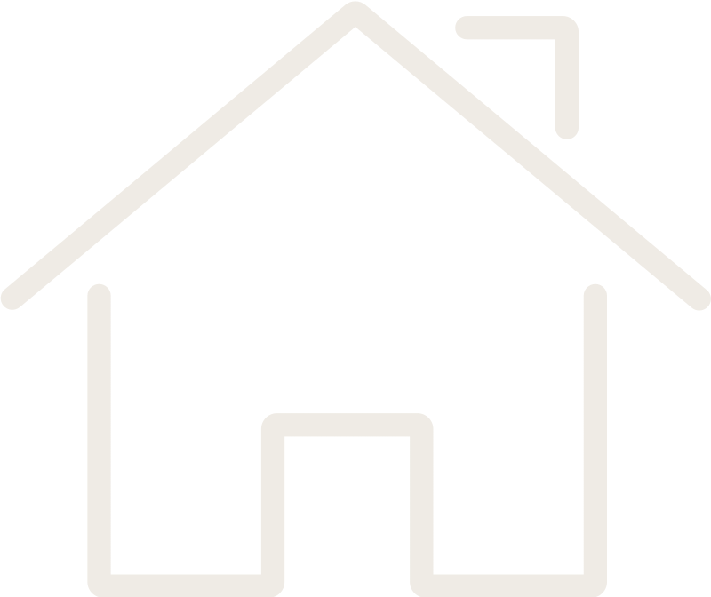 Icon of a house with a door and a roof, with an arrow indicating a return or home button.