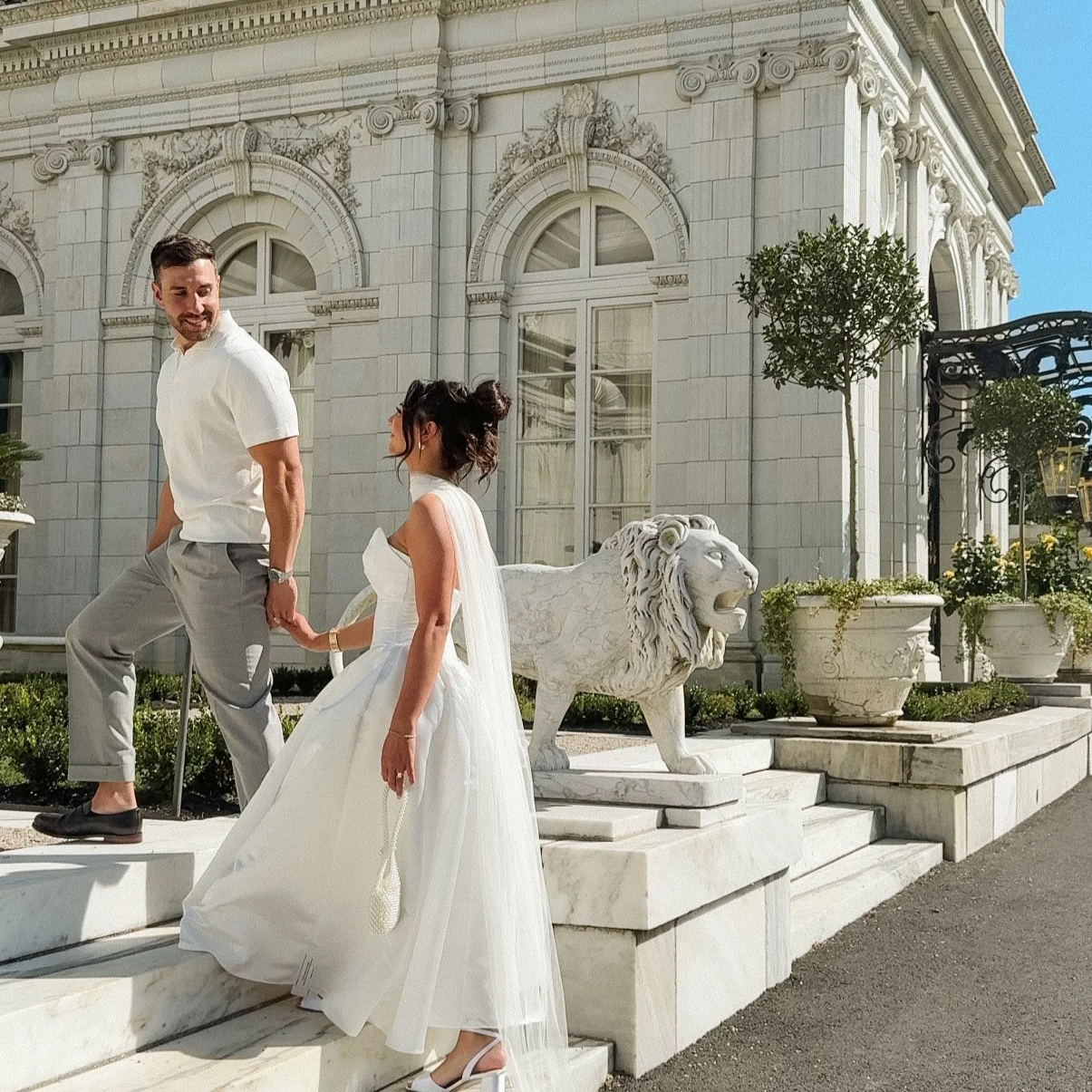 Behind-the-scenes candid wedding moments captured on iPhone – Nantucket, Charleston, Newport weddings Bride walking down the aisle with father at Cape Cod waterfront wedding – luxury content creation