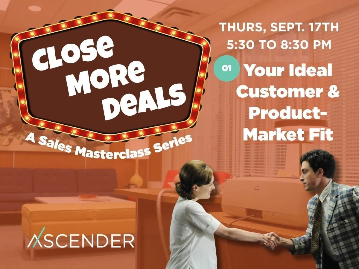 Sales Masterclass: Your Ideal Customer & Product Market Fit