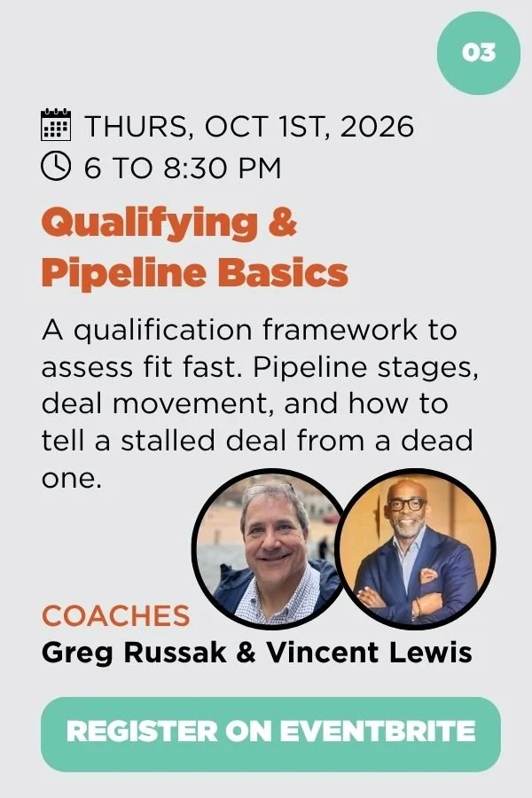 Sales Masterclass: Qualifying &amp; Pipeline basics