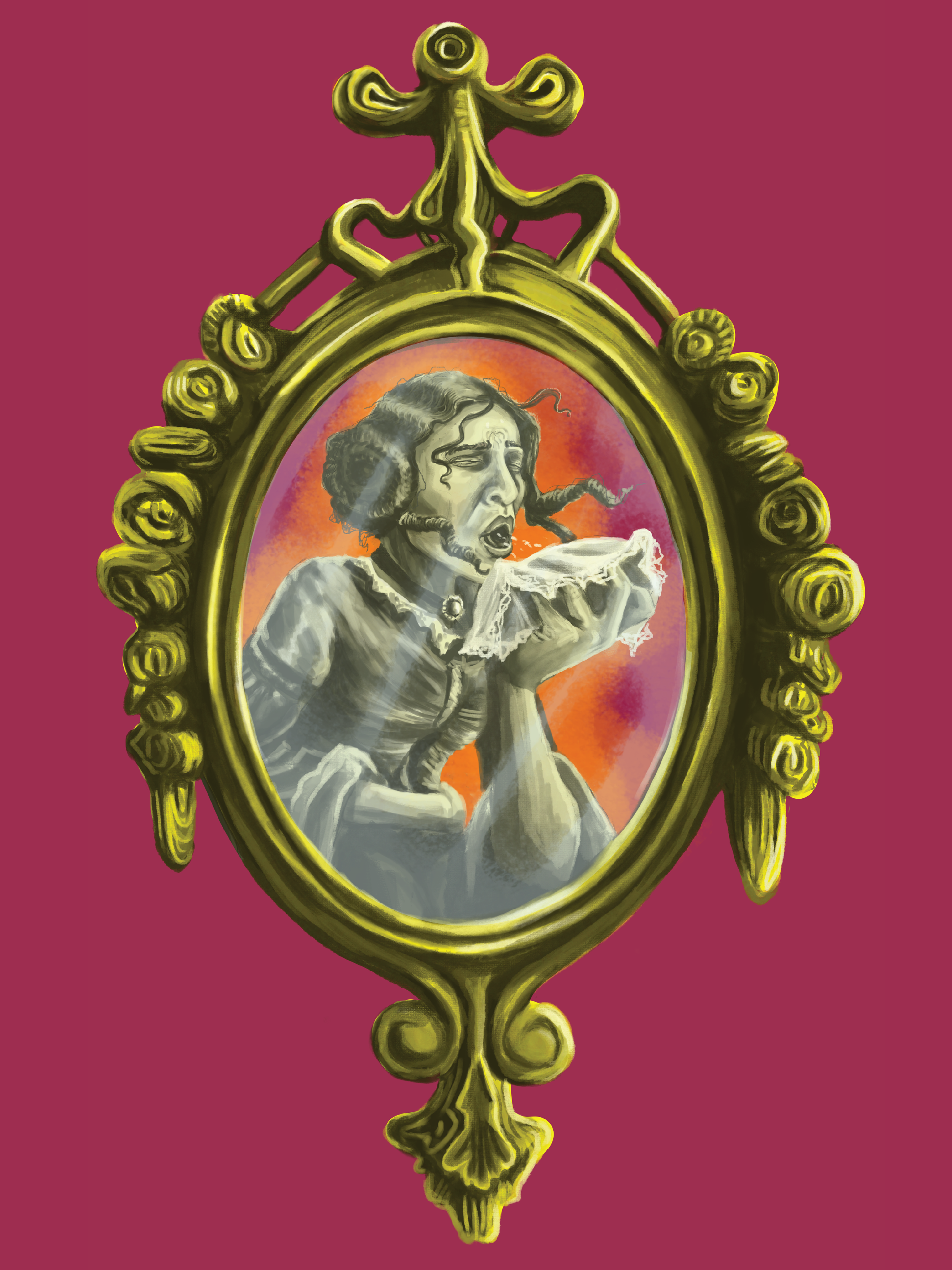 Diseased Darlings: TB Tammy - Spot Illustration