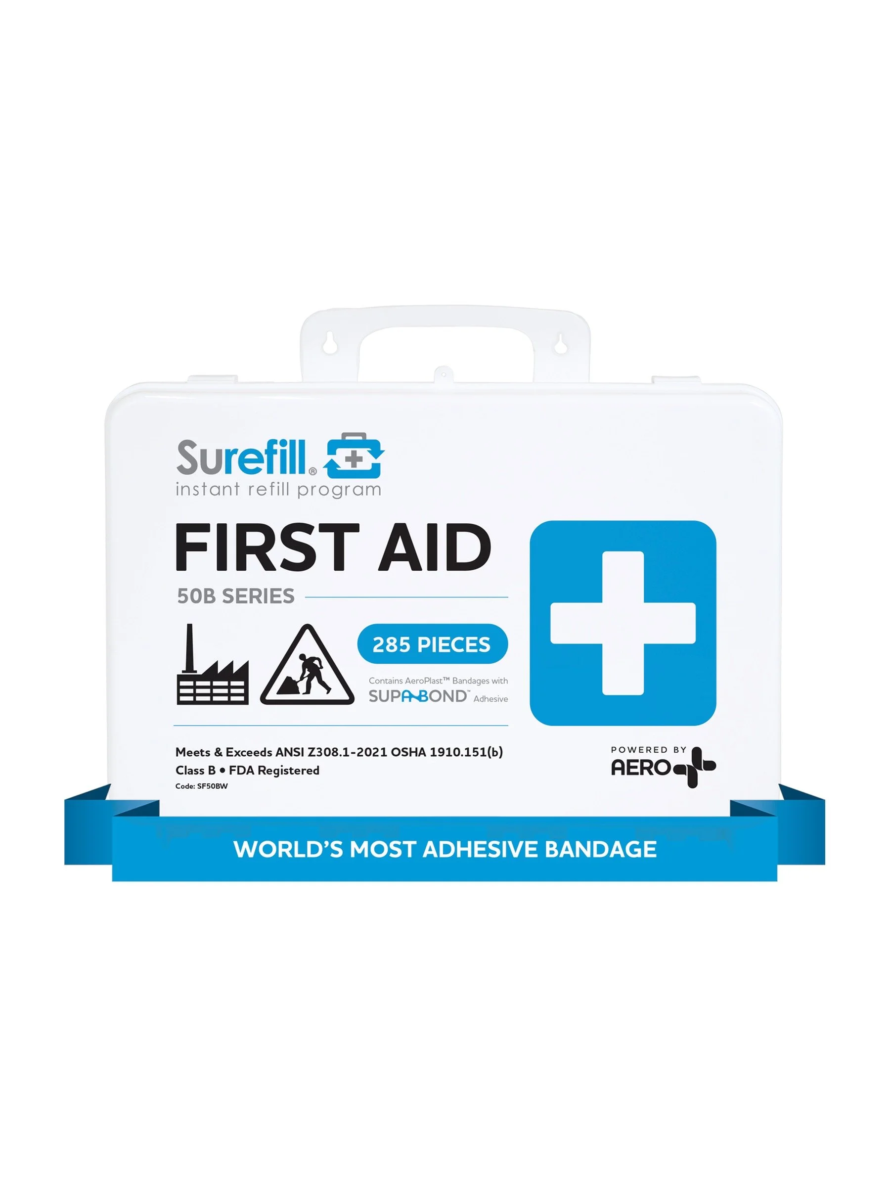 50-Person Jobsite First Aid Kit — Weatherproof (ANSI Class B)