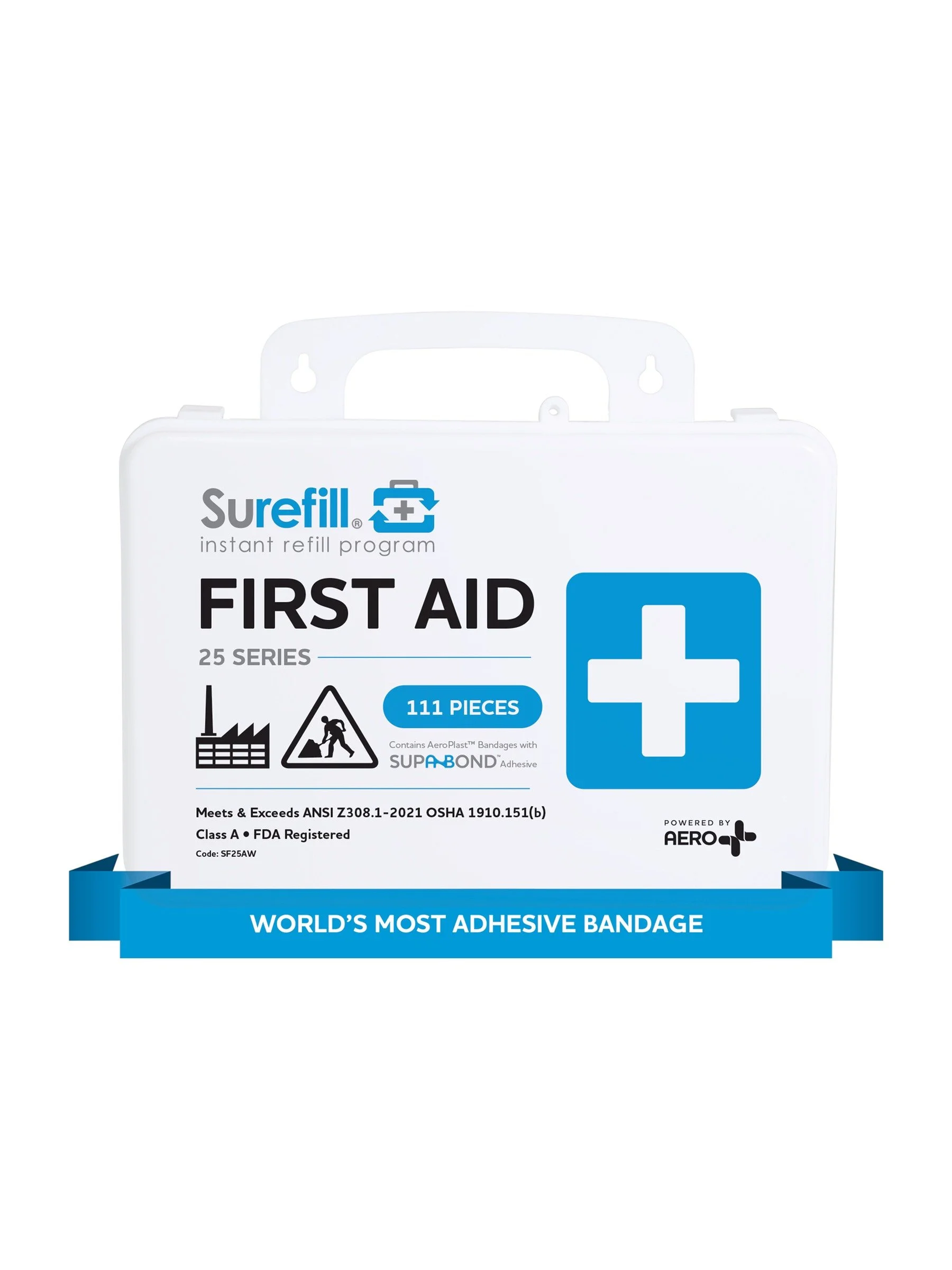 25-Person Office First Aid Kit — Weatherproof (ANSI Class A)