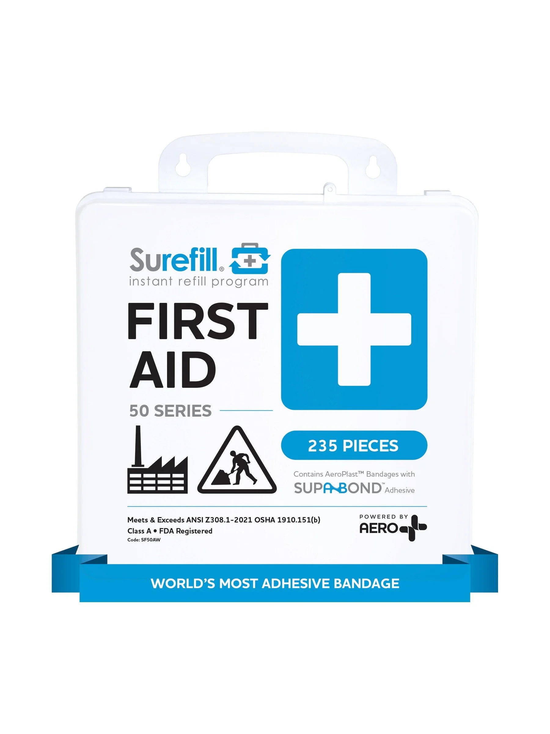 50-Person Office First Aid Kit — Weatherproof (ANSI Class A)