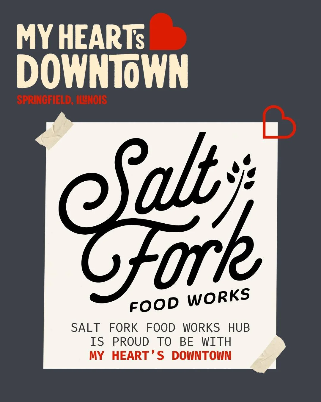 Our Springfield Food Hub is so excited to be participating in the My Heart's Downtown campaign this month! 

Come visit us this Saturday for sweets and treats to make your Valentine's Day a lovely one! Our first 50 guests will be gifted a free Valent